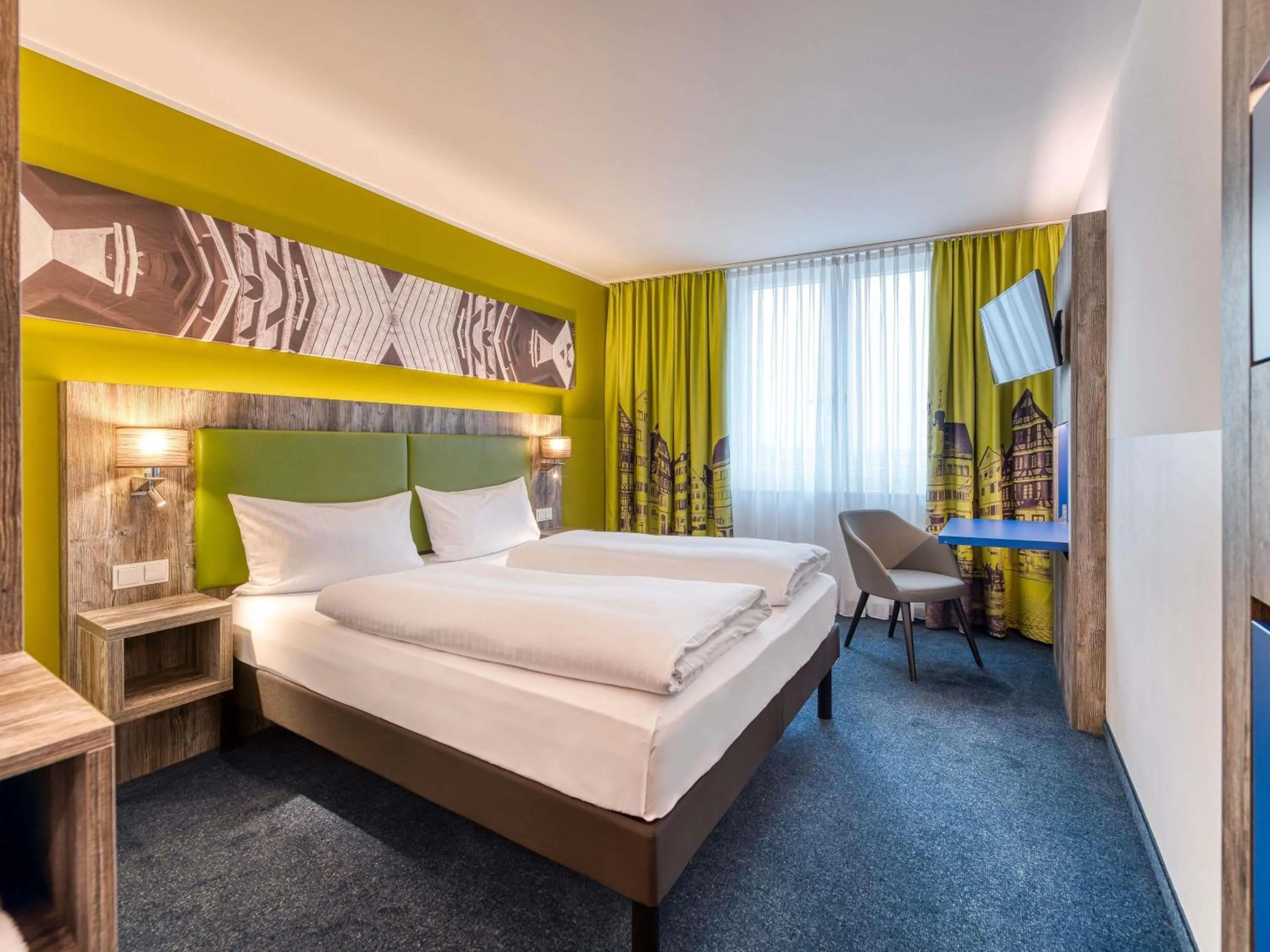 Bedroom, Bed in ibis Styles Tuebingen