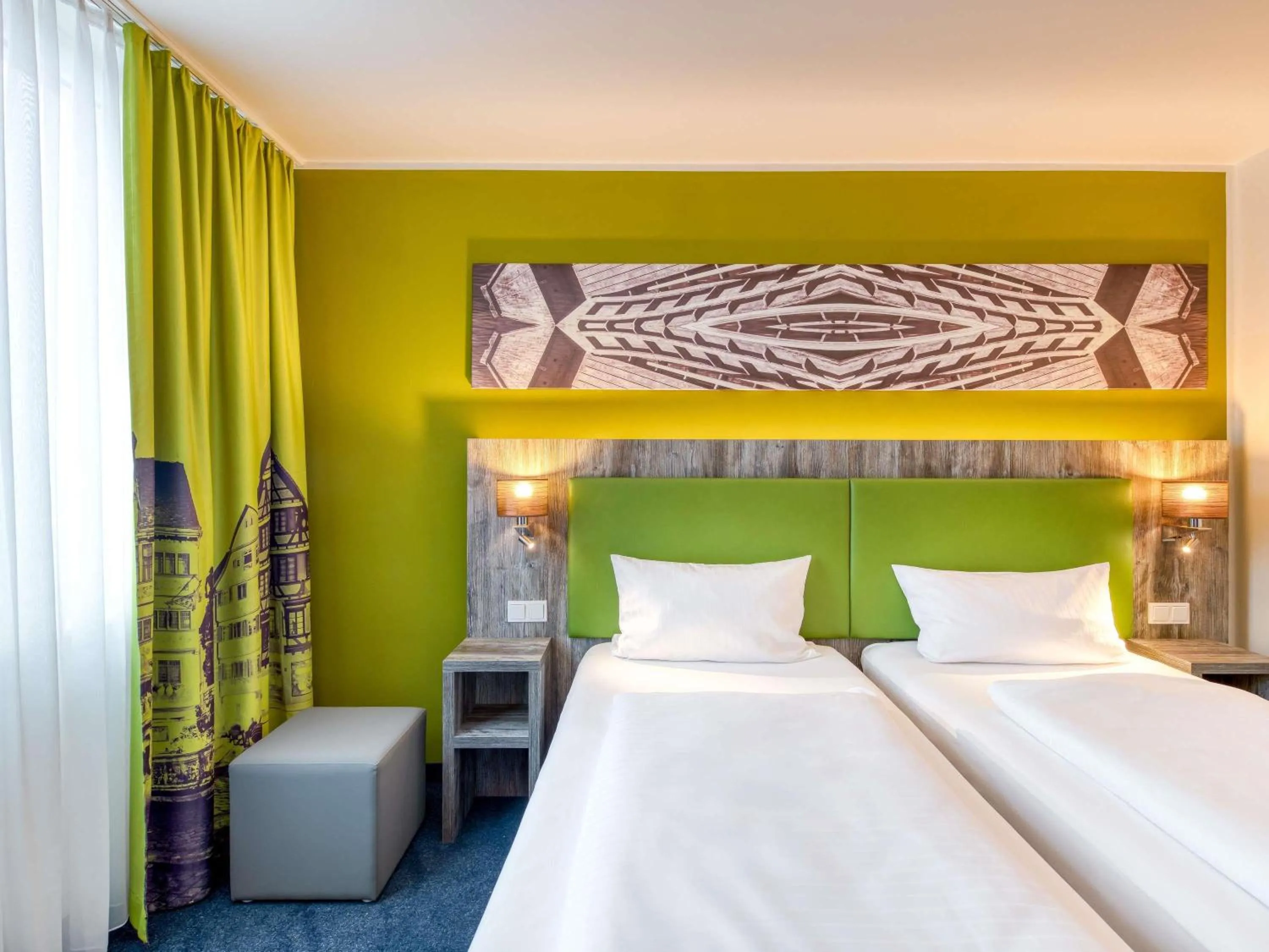Bedroom, Bed in ibis Styles Tuebingen
