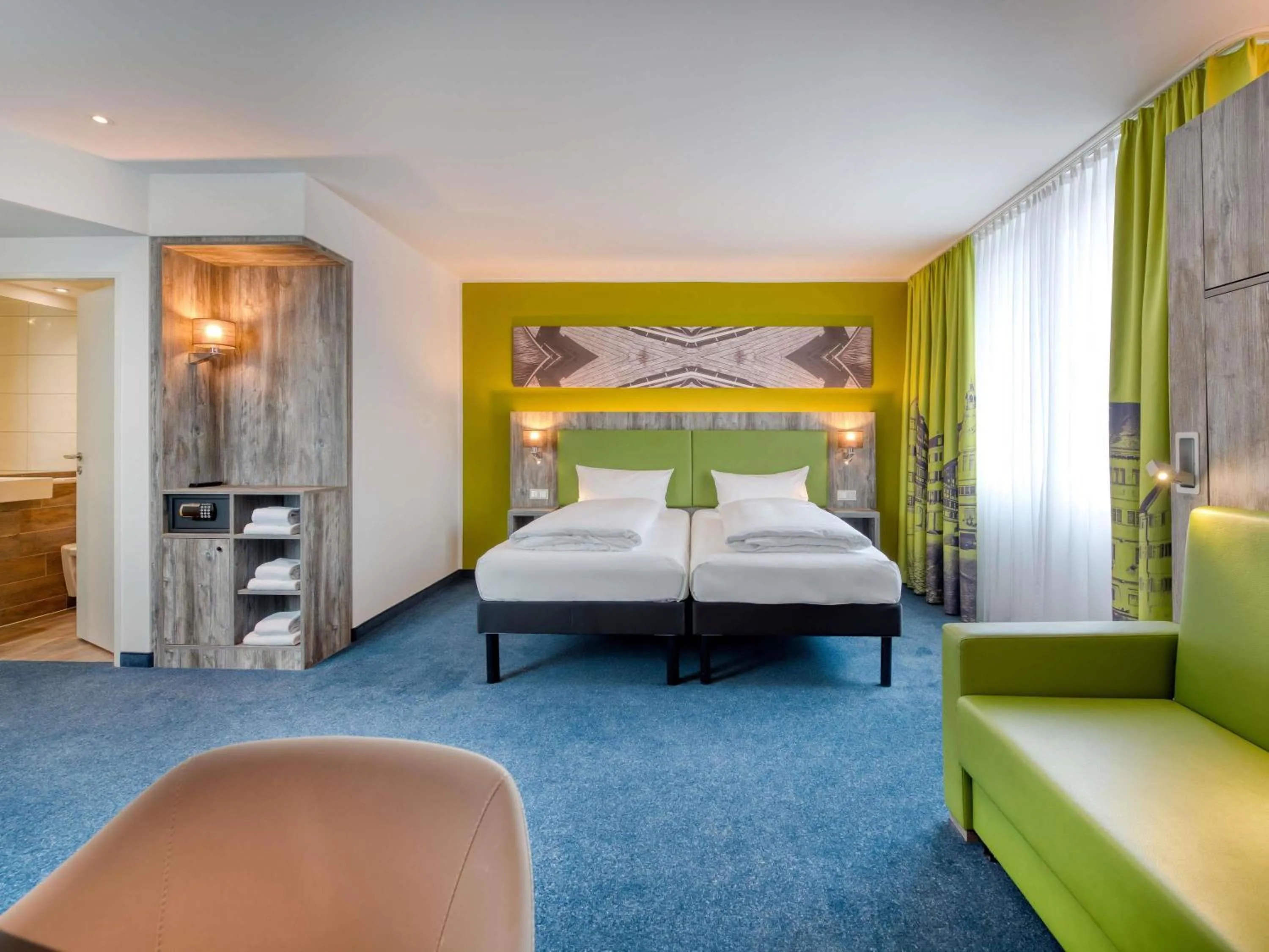 Bedroom, Bed in ibis Styles Tuebingen
