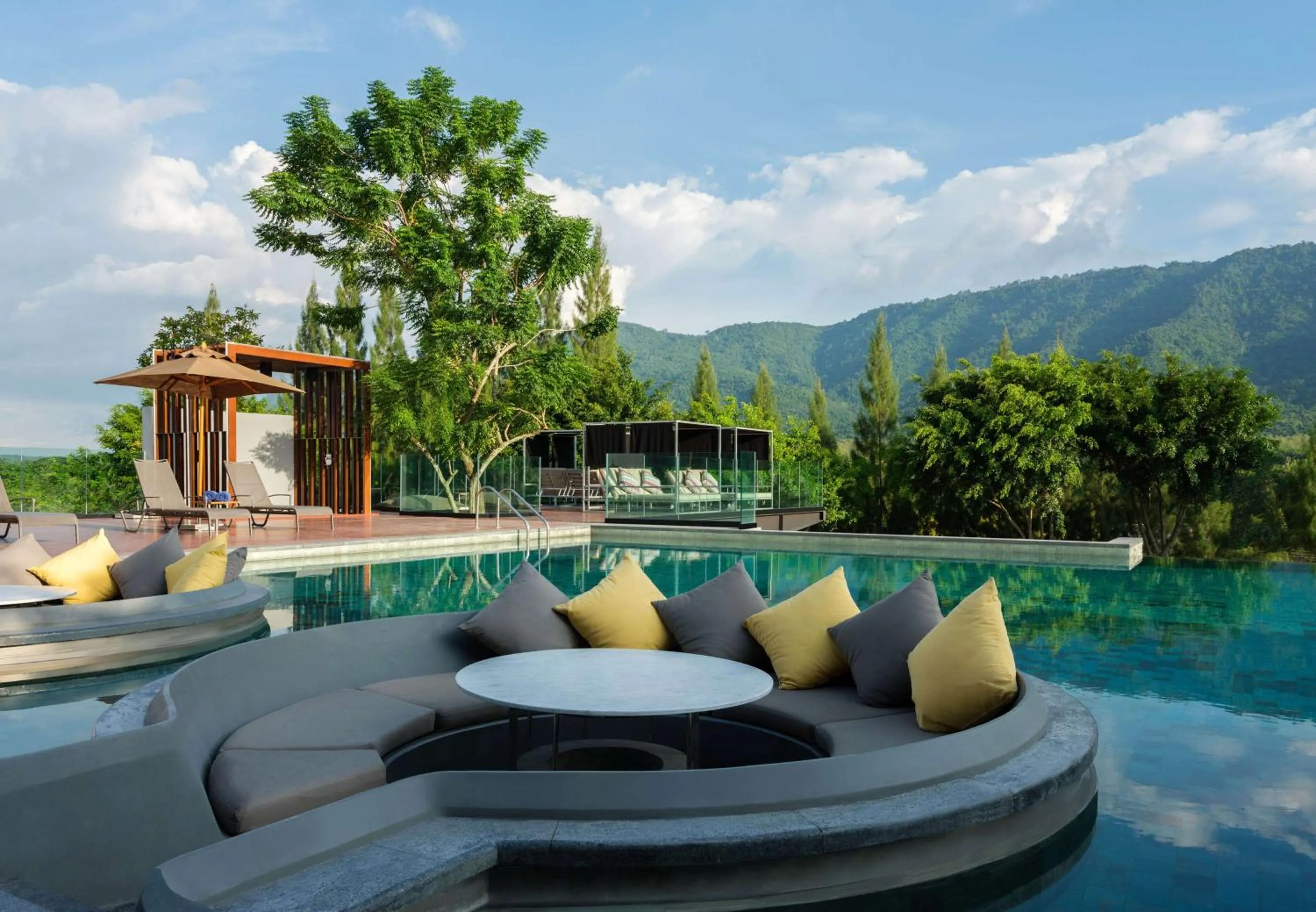 Pool view in dusitD2 Khao Yai