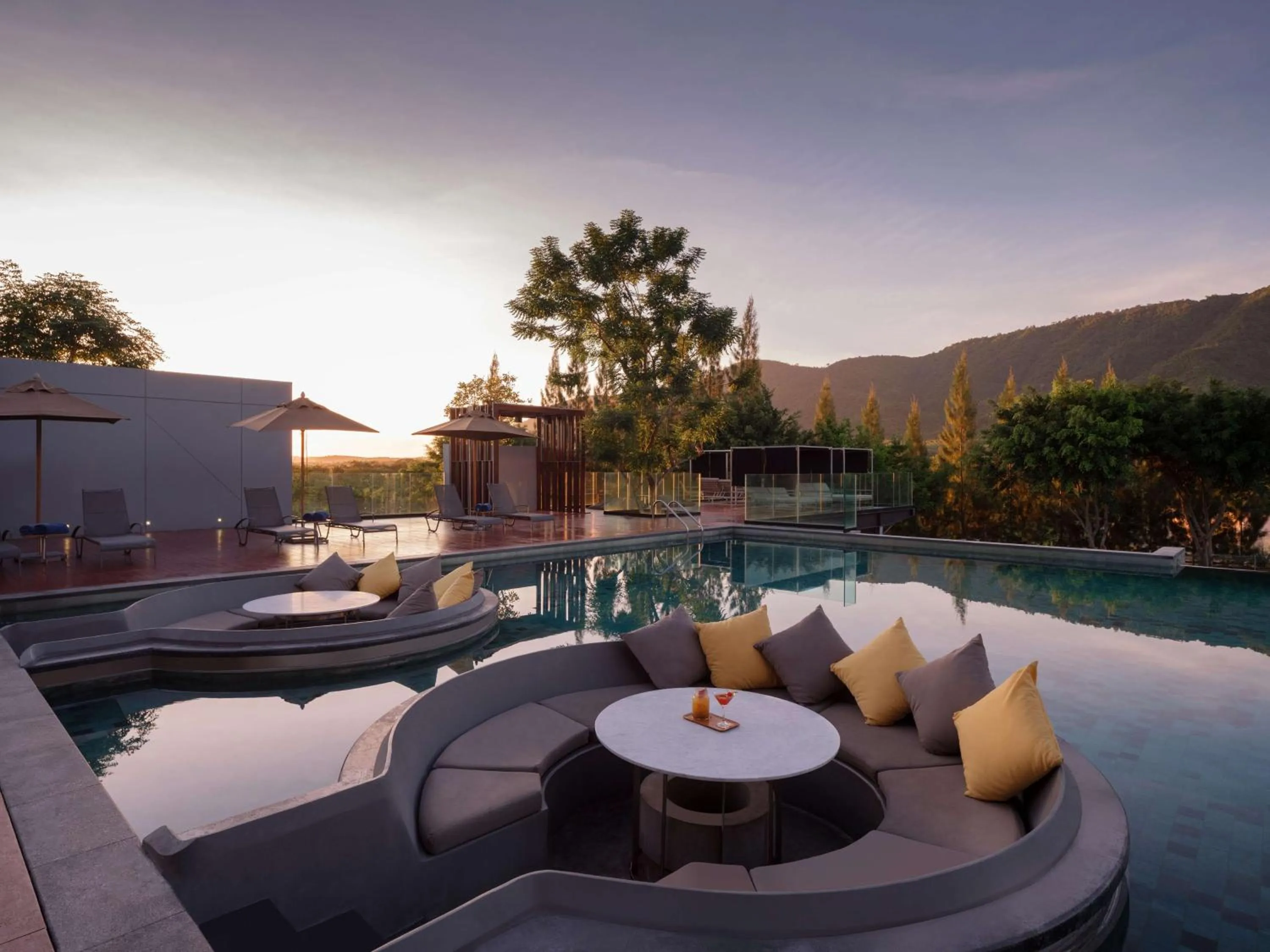 Pool view in dusitD2 Khao Yai