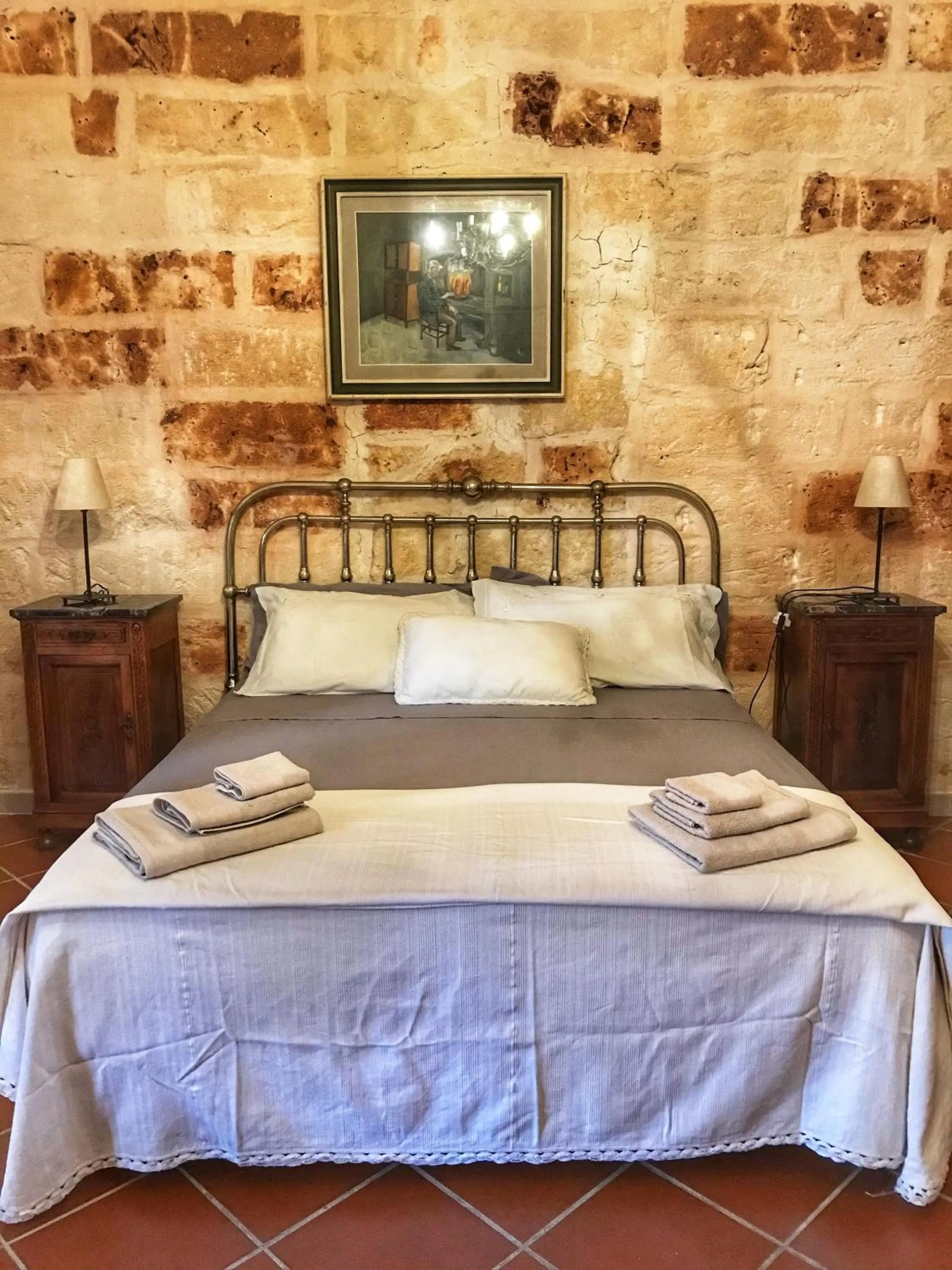 Bed in Masseria Scianne