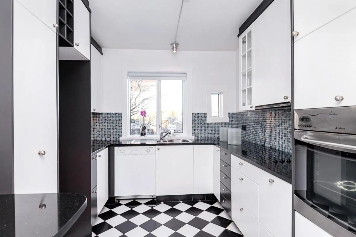 Kitchen or kitchenette in Freyja Guesthouse & Suites