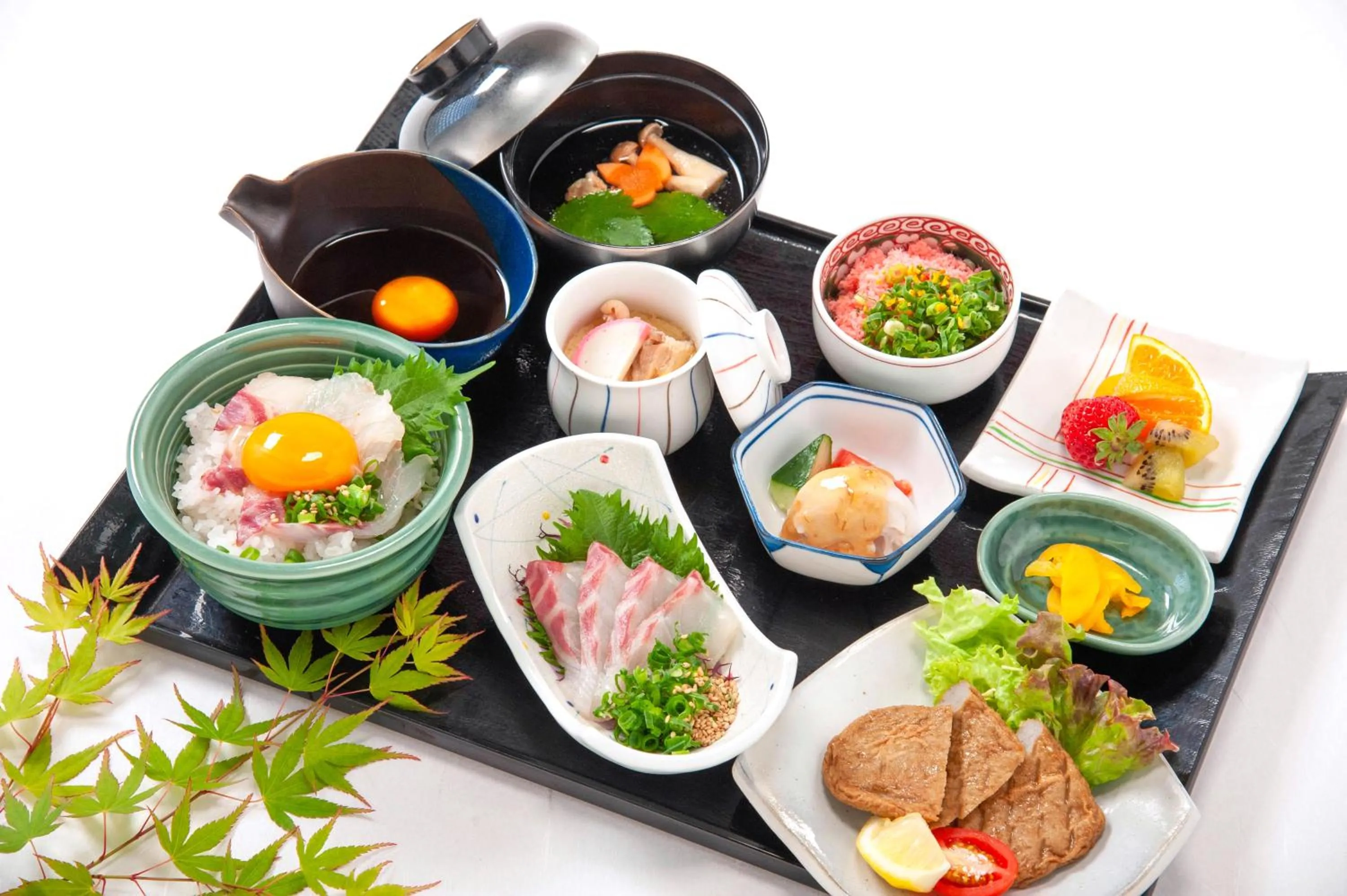 Food and drinks in JR Hotel Clement Uwajima