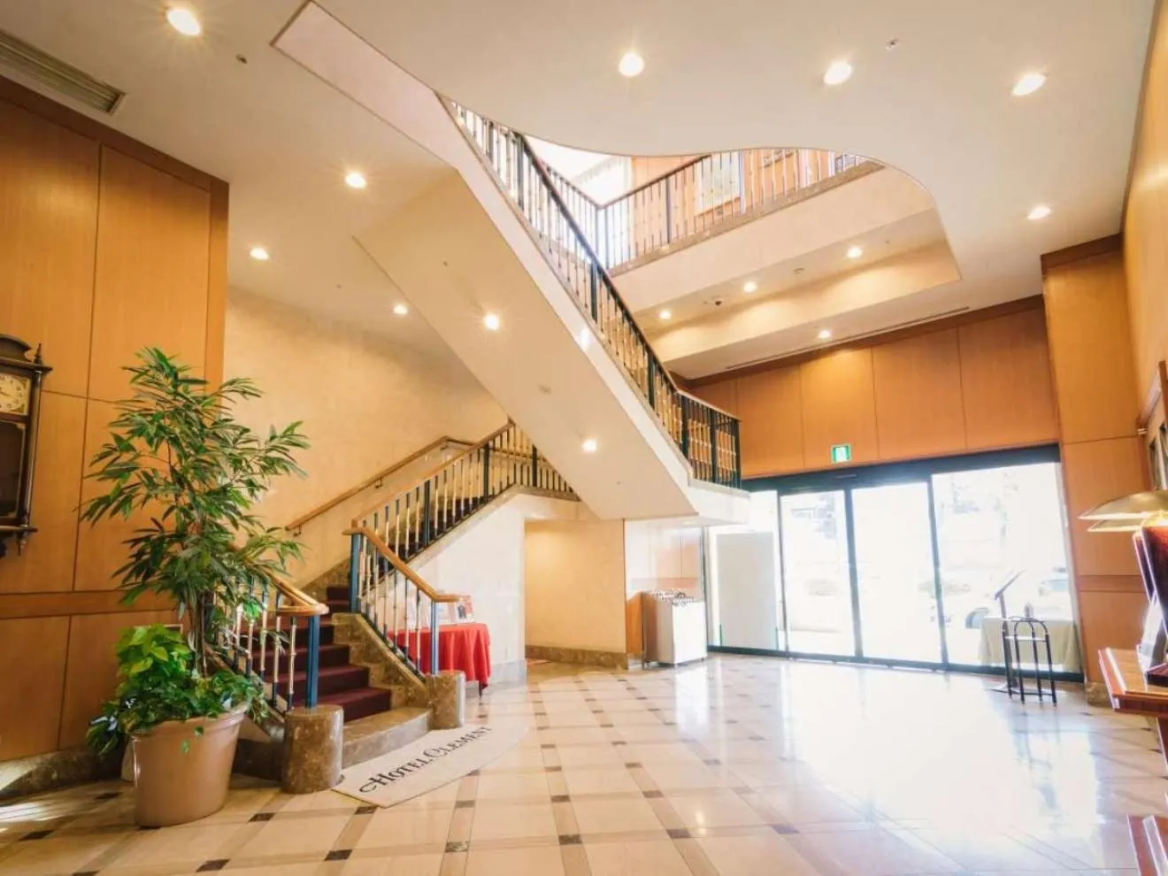 Lobby or reception in JR Hotel Clement Uwajima