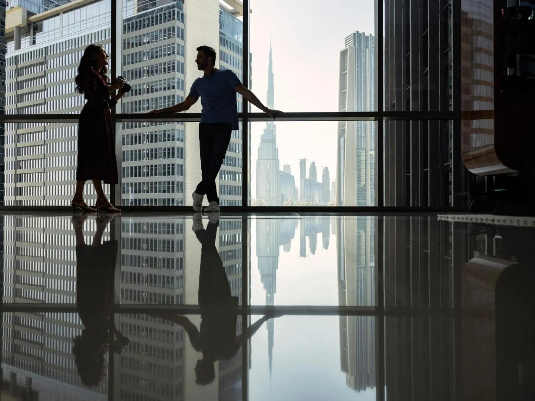 People in Four Seasons Hotel Dubai International Financial Centre