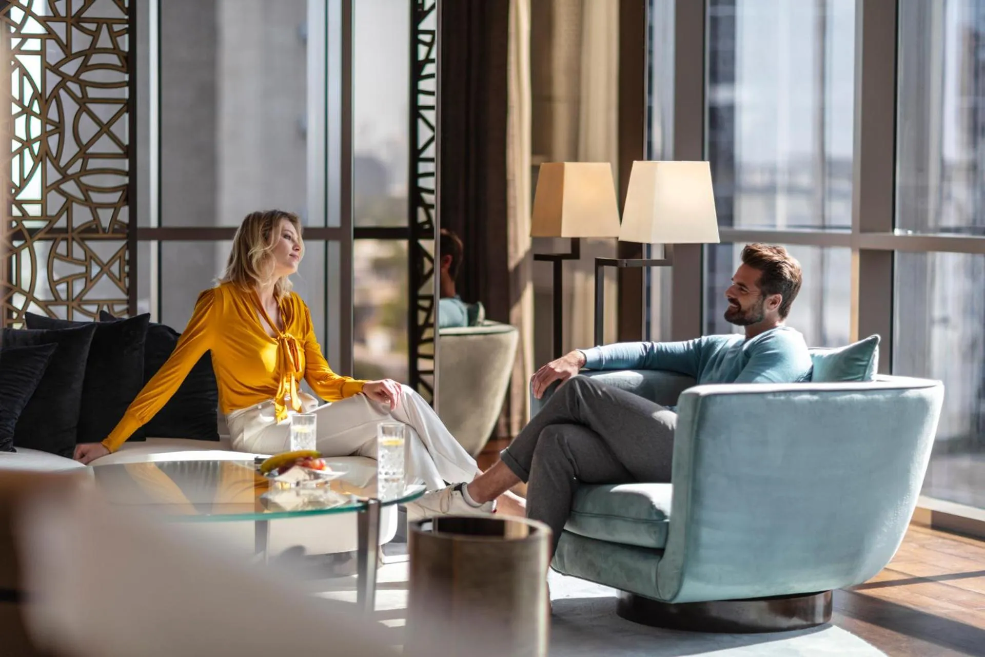 People in Four Seasons Hotel Dubai International Financial Centre