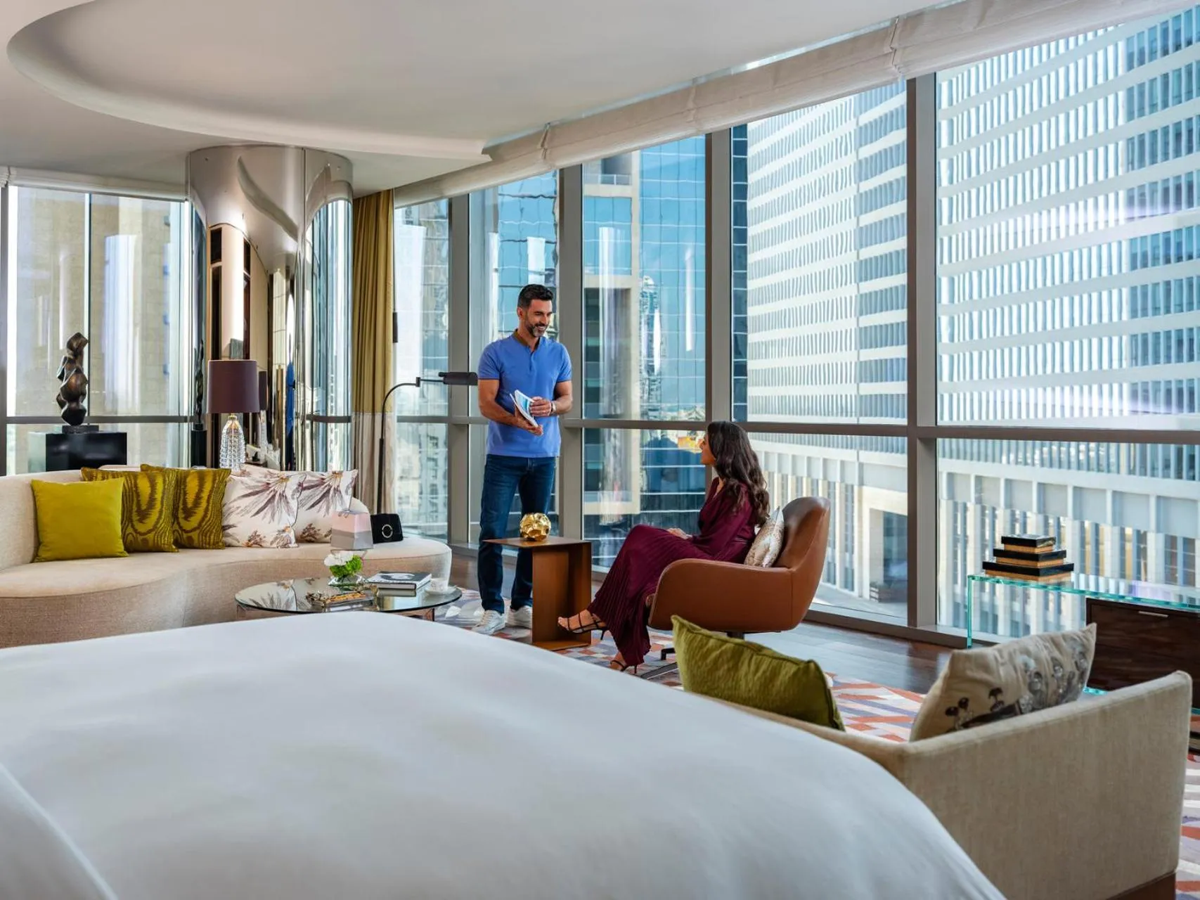 People, Bed in Four Seasons Hotel Dubai International Financial Centre
