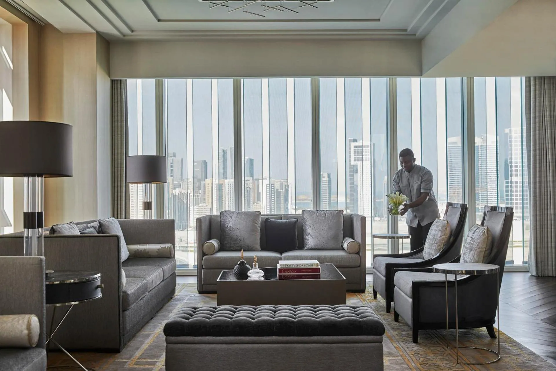 Living room in Four Seasons Hotel Abu Dhabi at Al Maryah Island