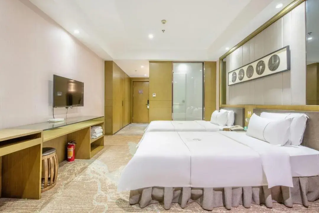 Superior Twin Room in lnsail Hotel Shenzhen Luohu Port Railway Station Superior Twin Room in lnsail Hotel Shenzhen Luohu Port Railway Station