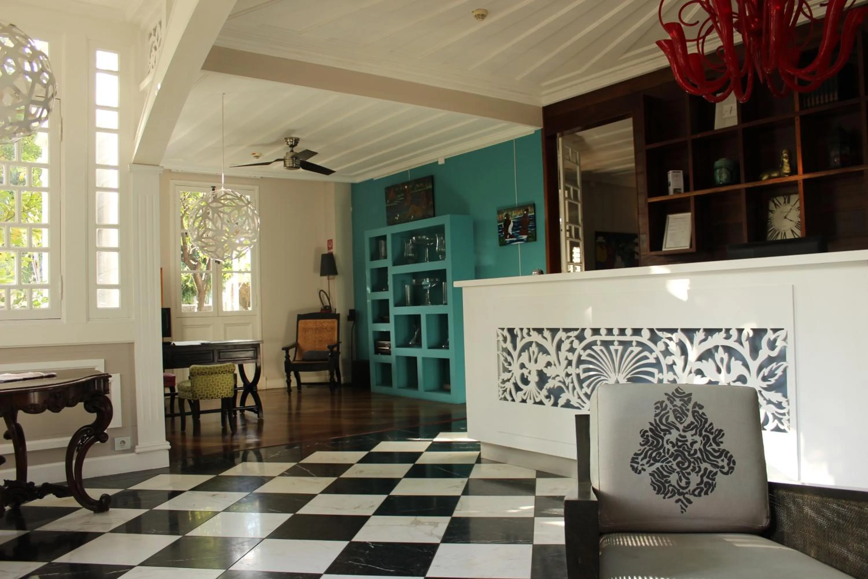Lobby or reception in Villa Angélique - Hôtel classé Monument Historique