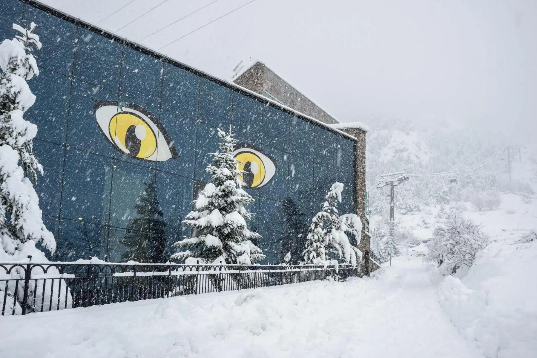 Skiing in Hotel Bonavida