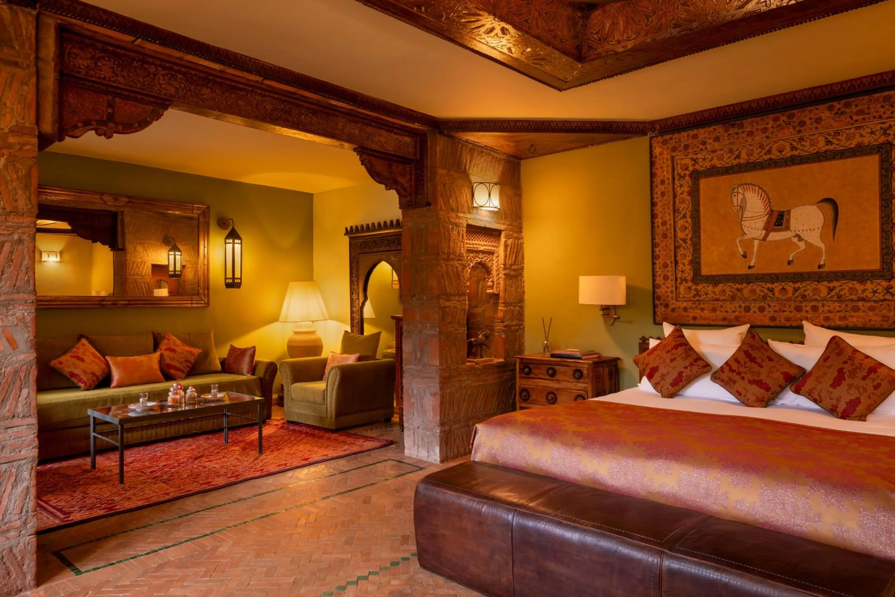 Bed in Kasbah Tamadot - Sir Richard Branson's Moroccan Retreat