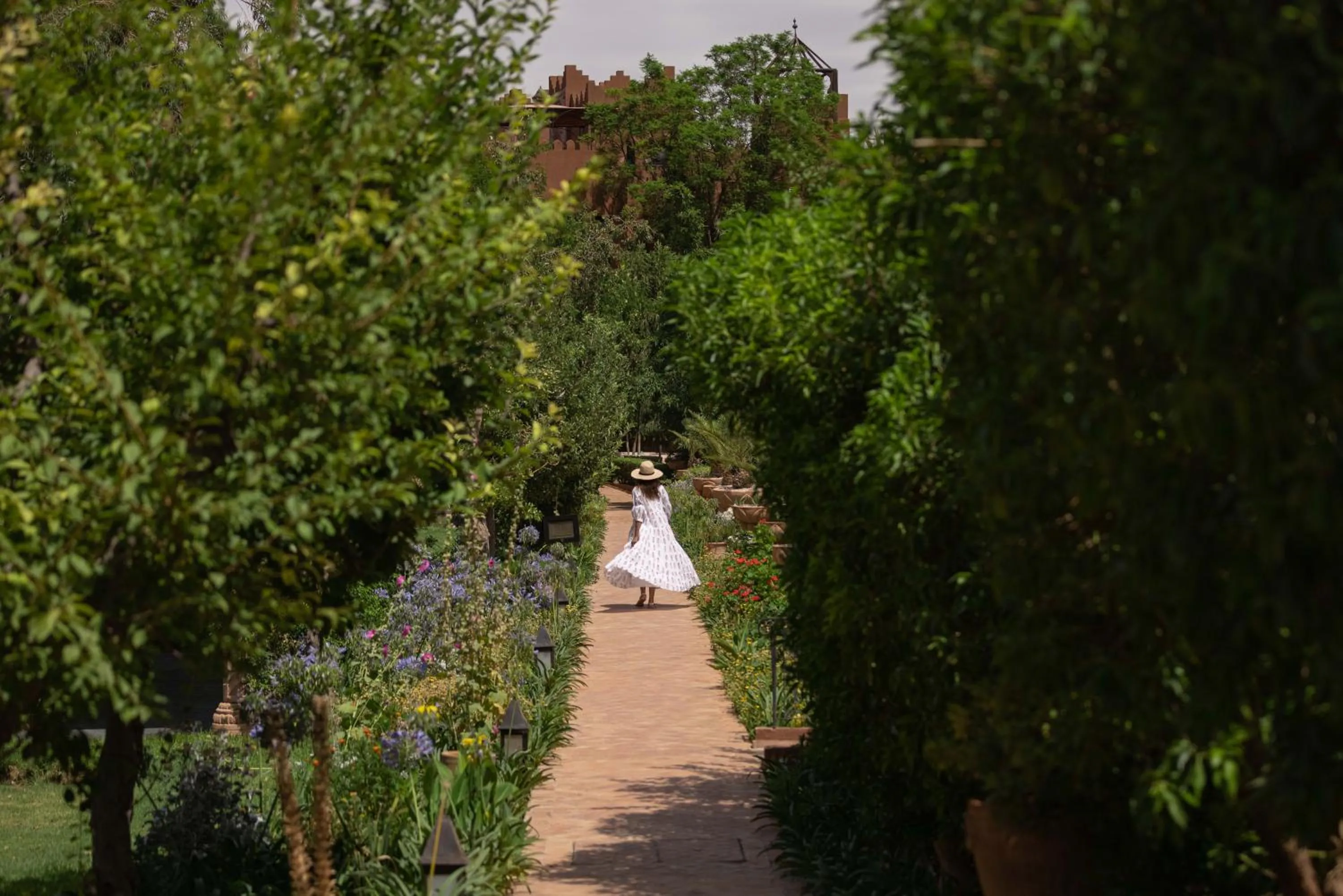 Garden in Kasbah Tamadot - Sir Richard Branson's Moroccan Retreat
