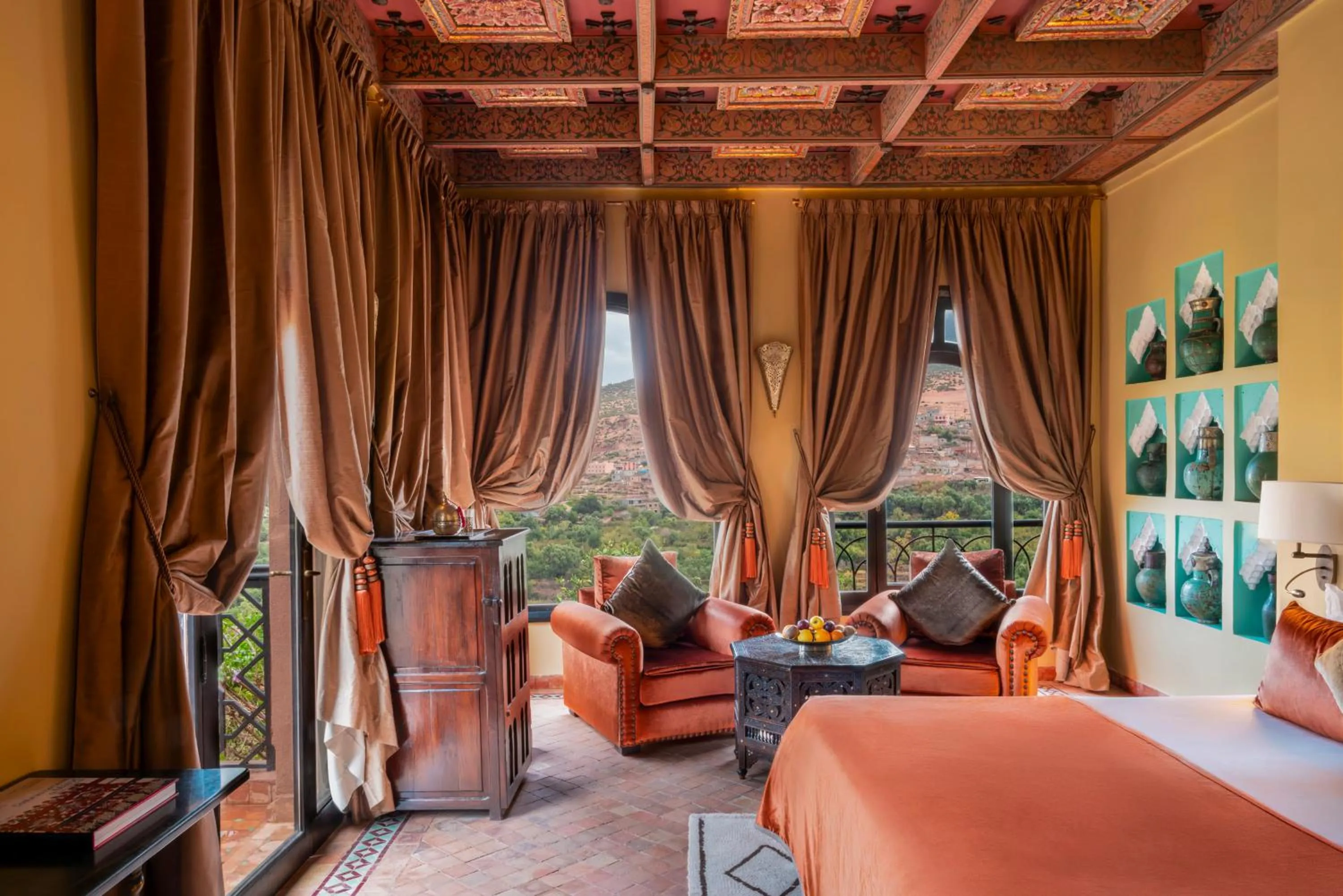 Bedroom in Kasbah Tamadot - Sir Richard Branson's Moroccan Retreat