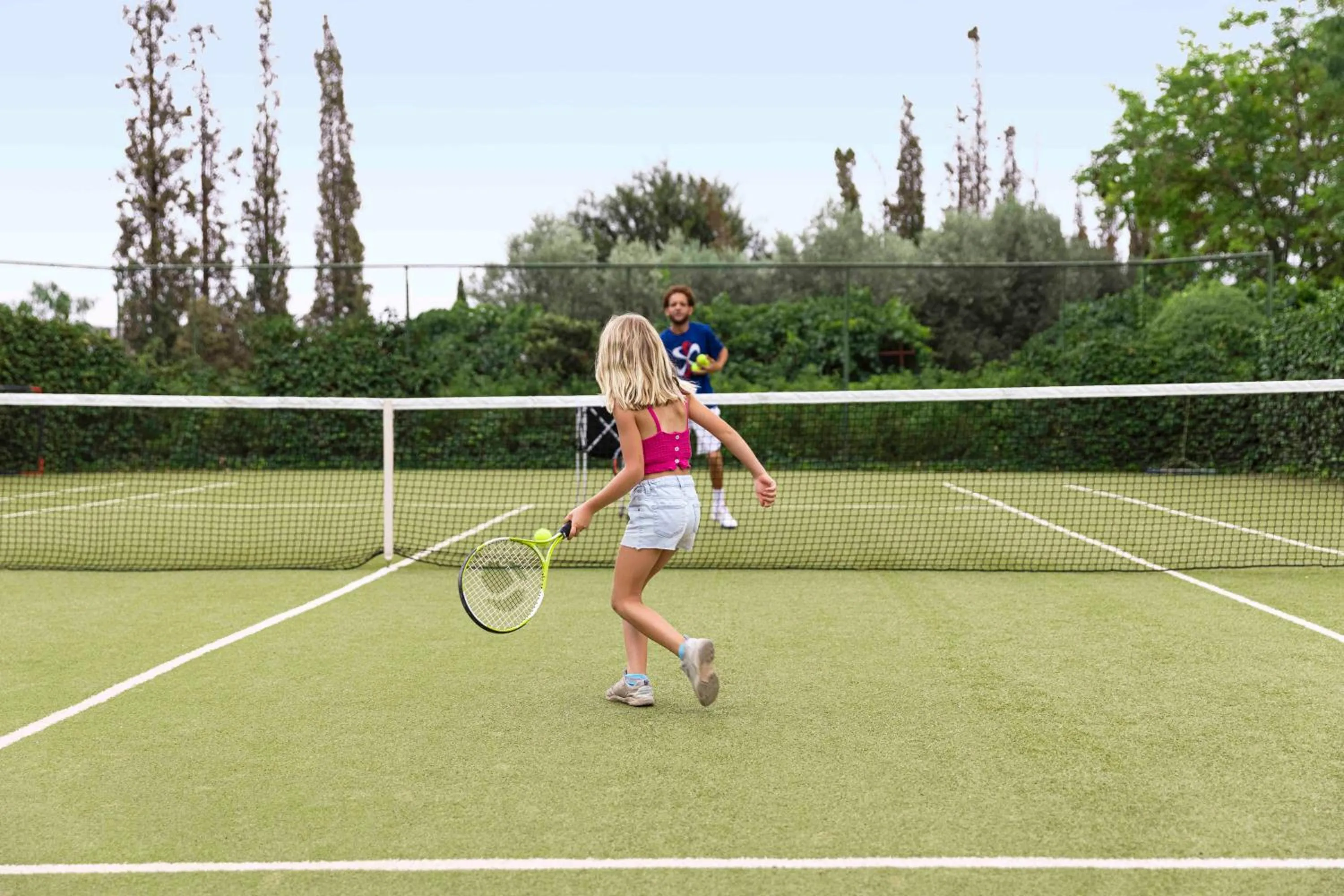 Tennis court in Kasbah Tamadot - Sir Richard Branson's Moroccan Retreat