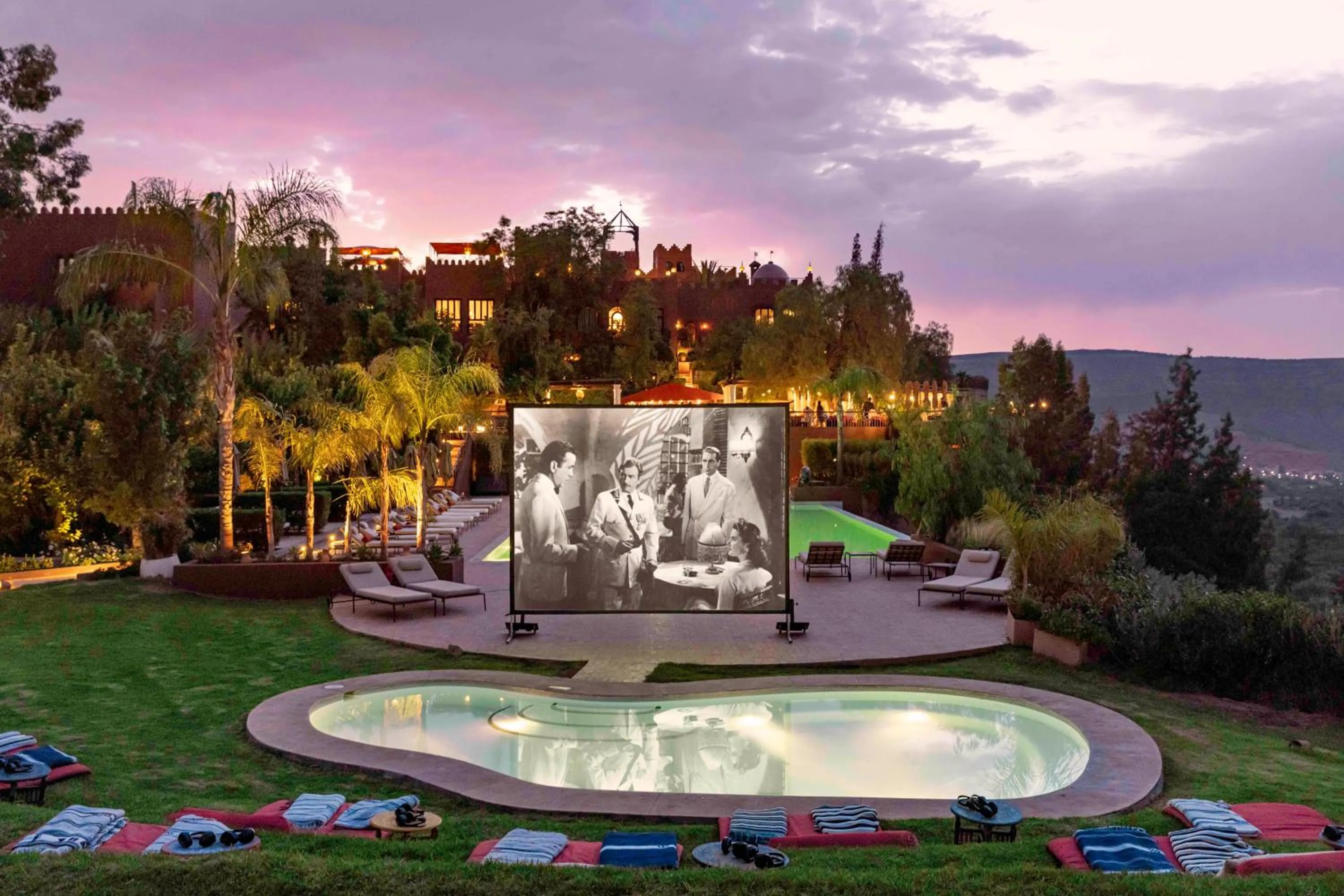 Evening entertainment in Kasbah Tamadot - Sir Richard Branson's Moroccan Retreat