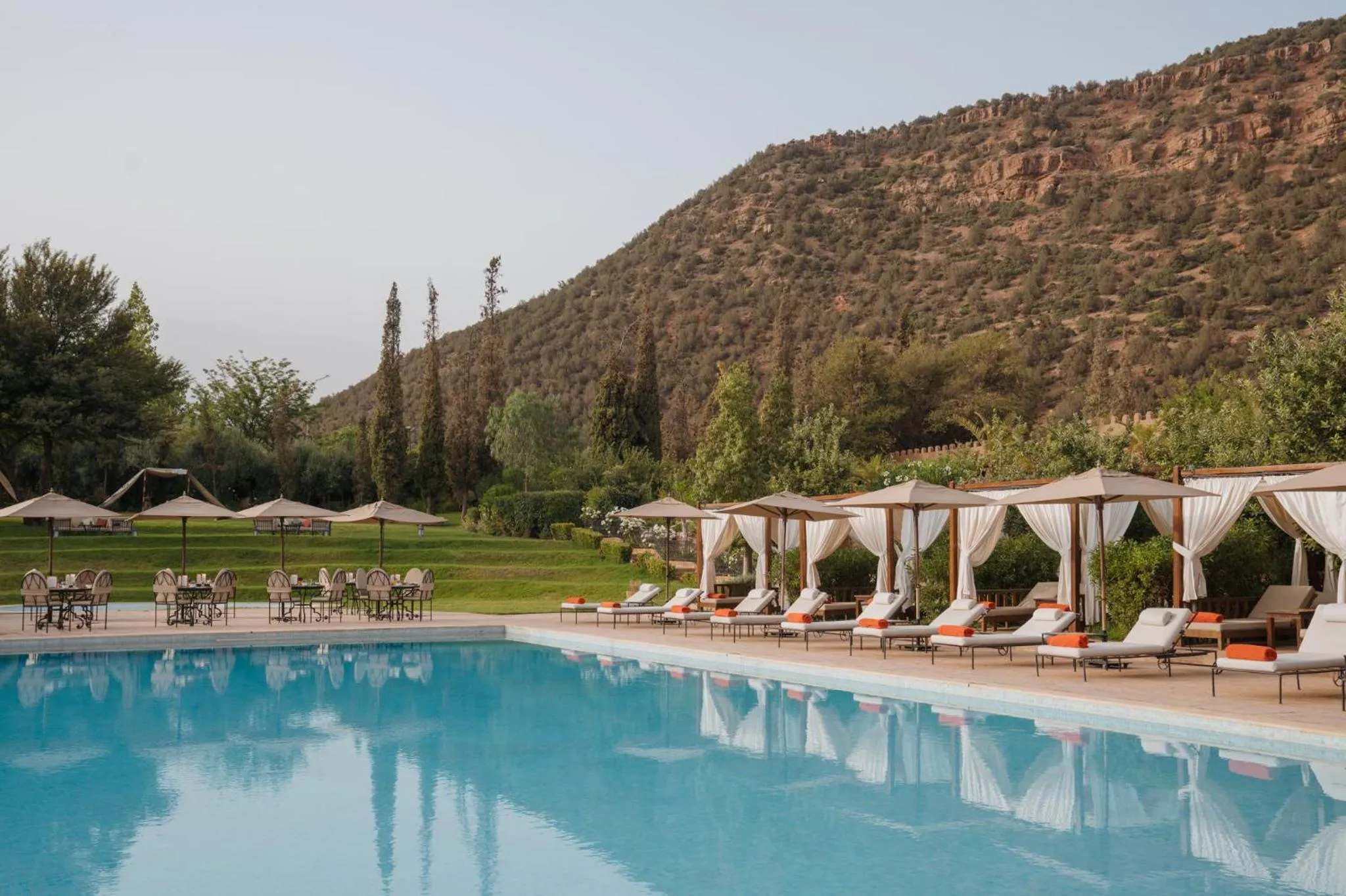 Swimming pool in Kasbah Tamadot - Sir Richard Branson's Moroccan Retreat