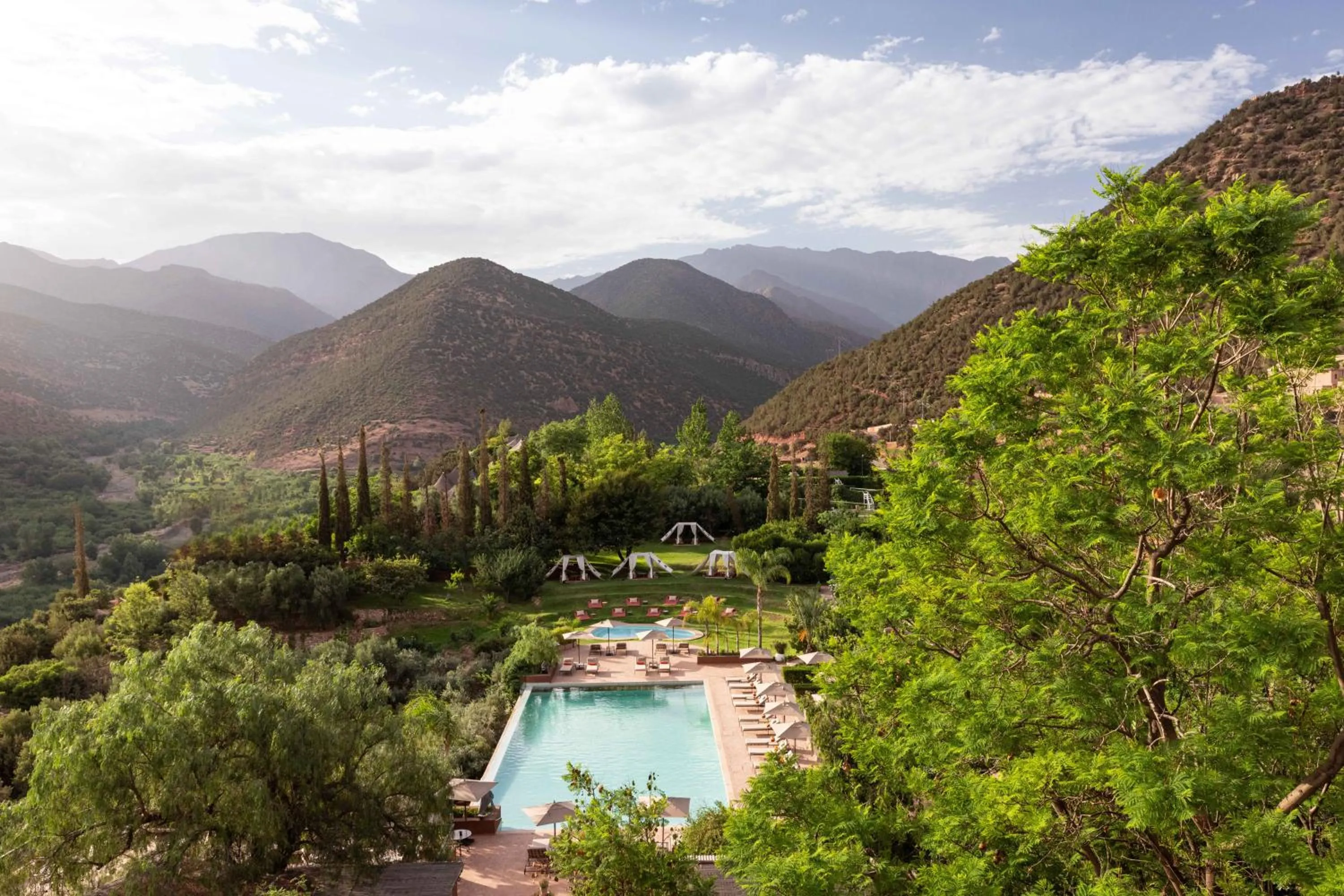 Garden in Kasbah Tamadot - Sir Richard Branson's Moroccan Retreat