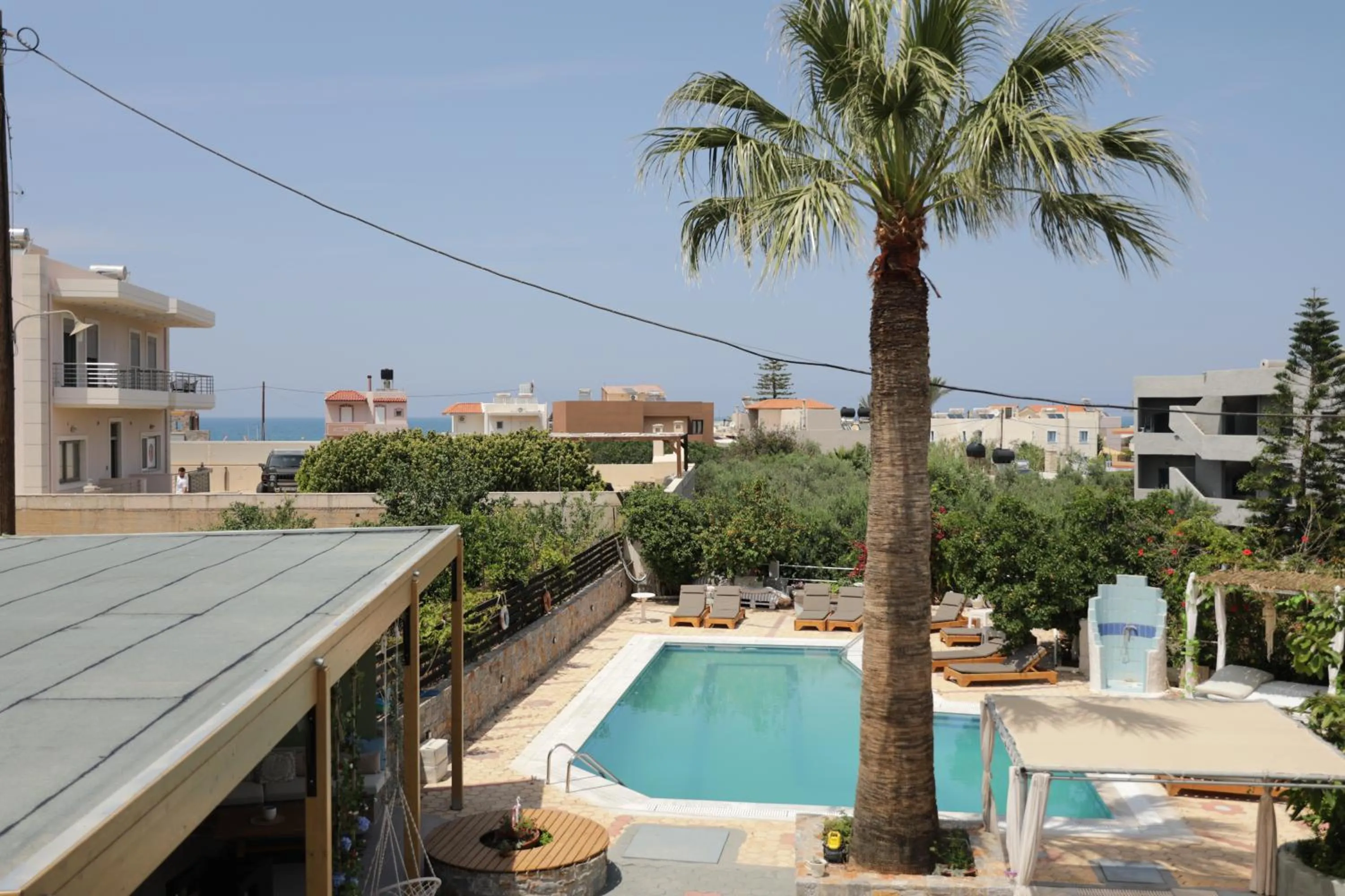 Pool view in Maria Apartments "by Checkin"