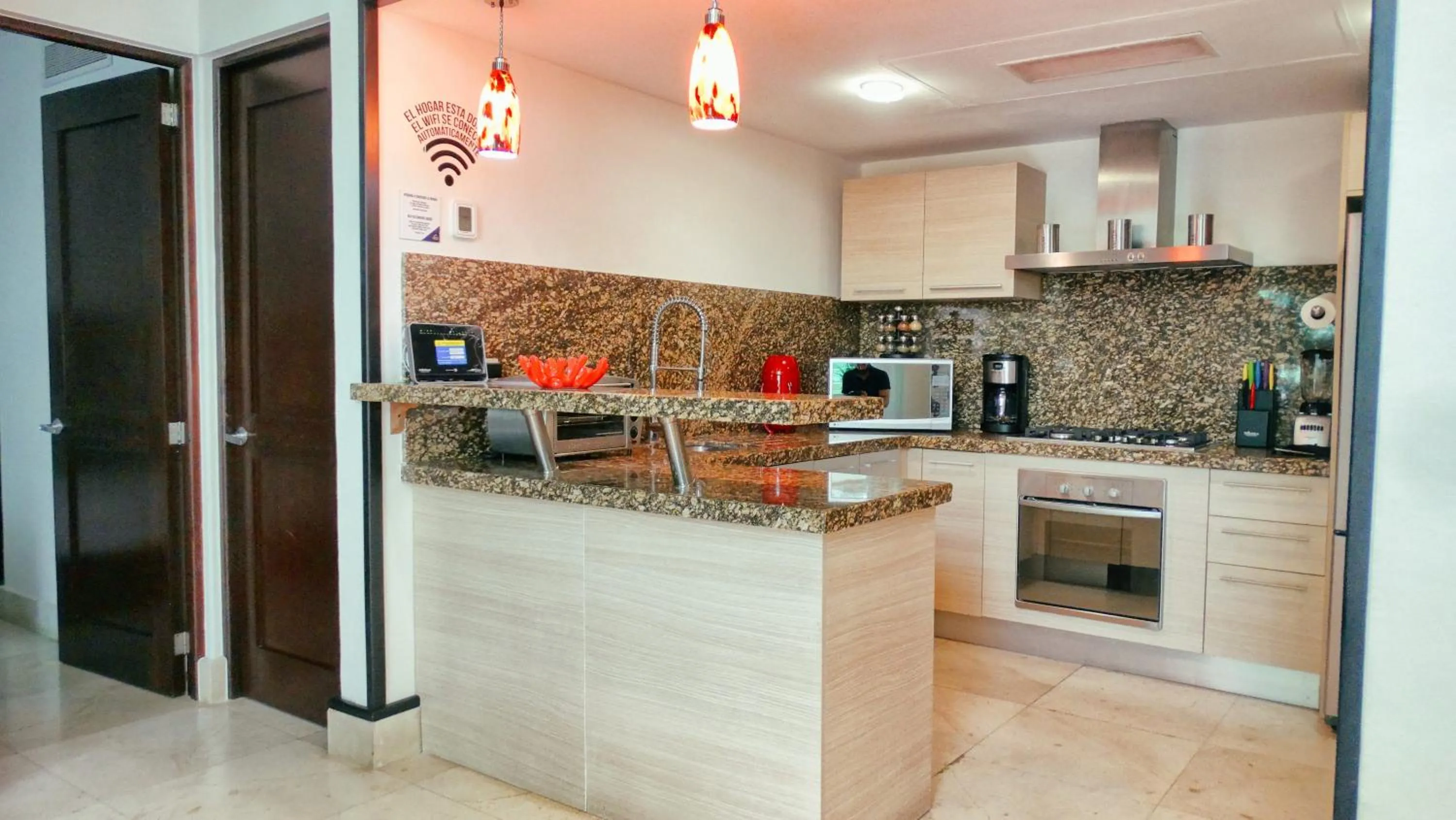 Kitchen or kitchenette in Luxurious & Central Condo In Playa Steps From The Beach