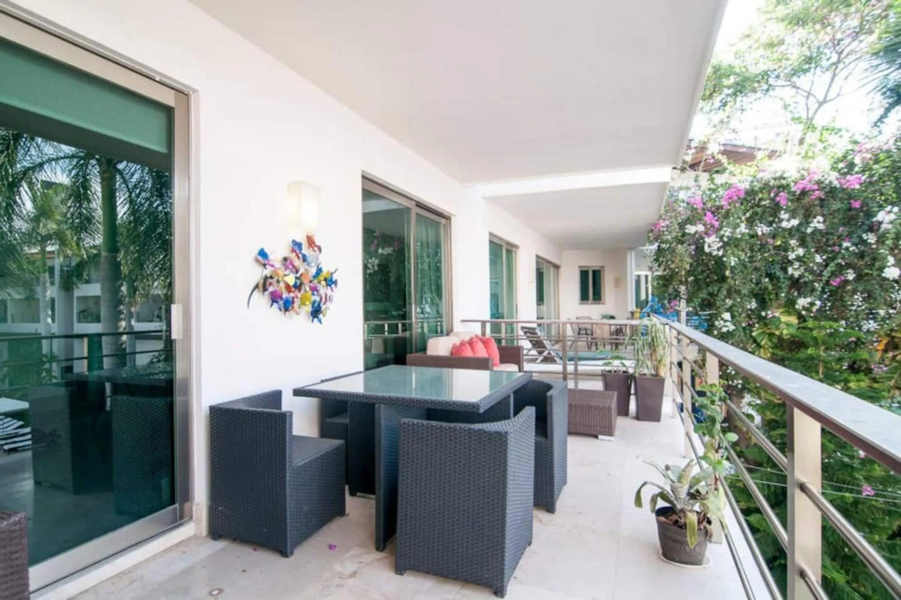 Balcony/Terrace in Luxurious & Central Condo In Playa Steps From The Beach