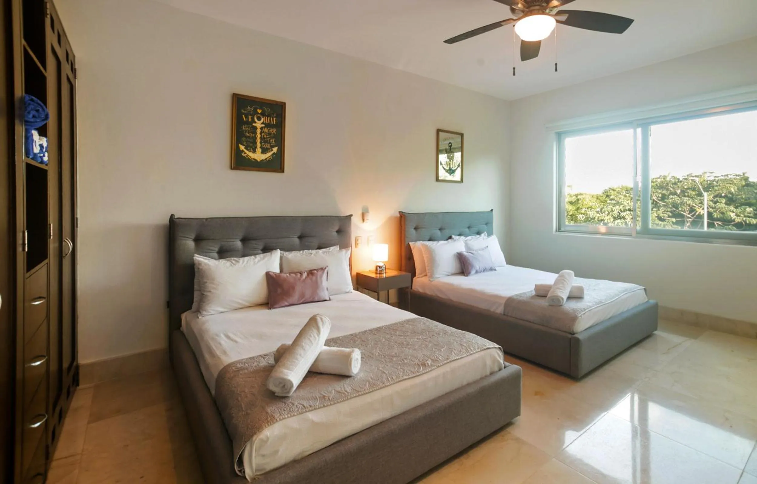 Bedroom, Bed in Luxurious & Central Condo In Playa Steps From The Beach