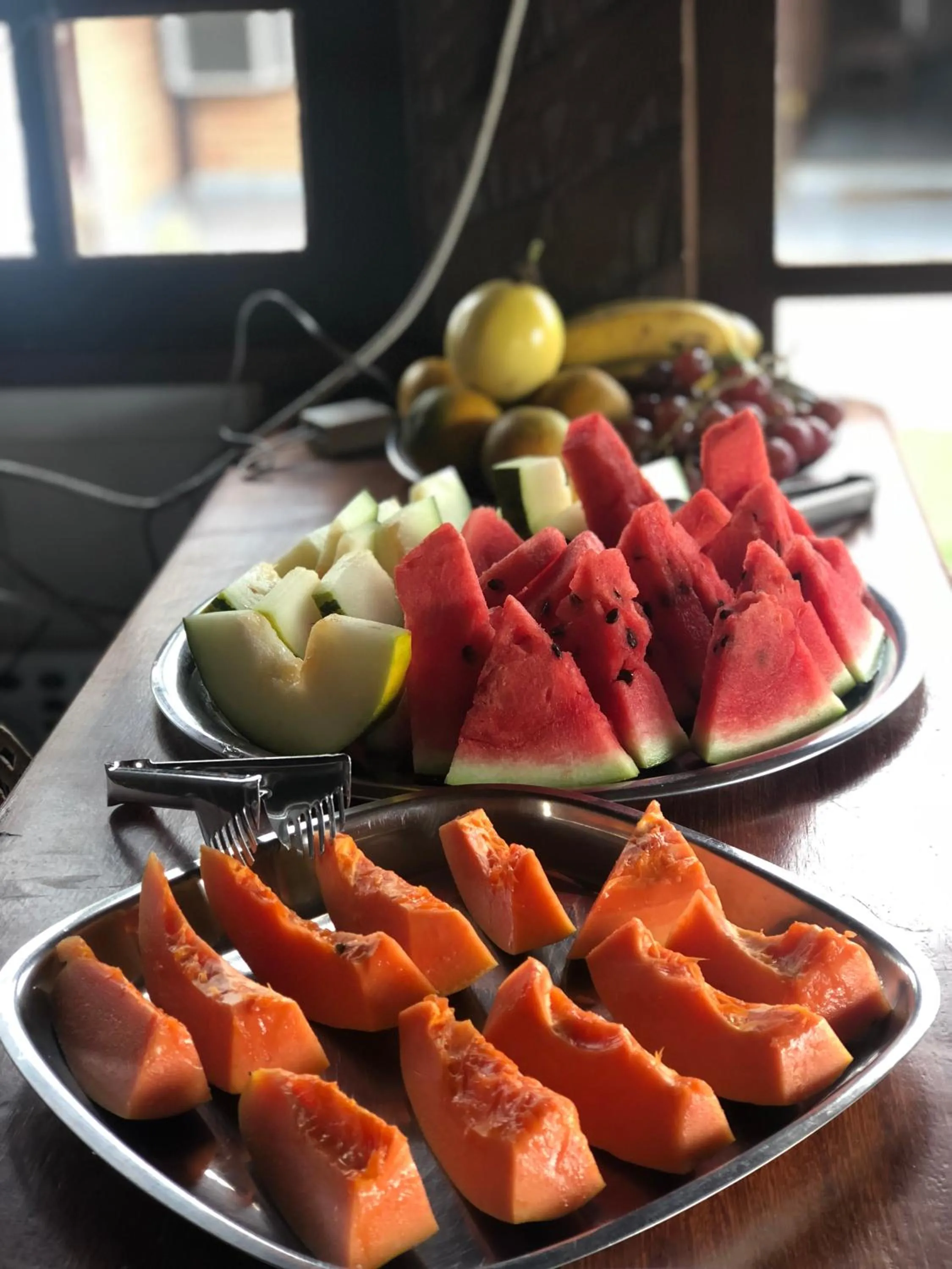 Buffet breakfast in Pousada Casuarina Geribá