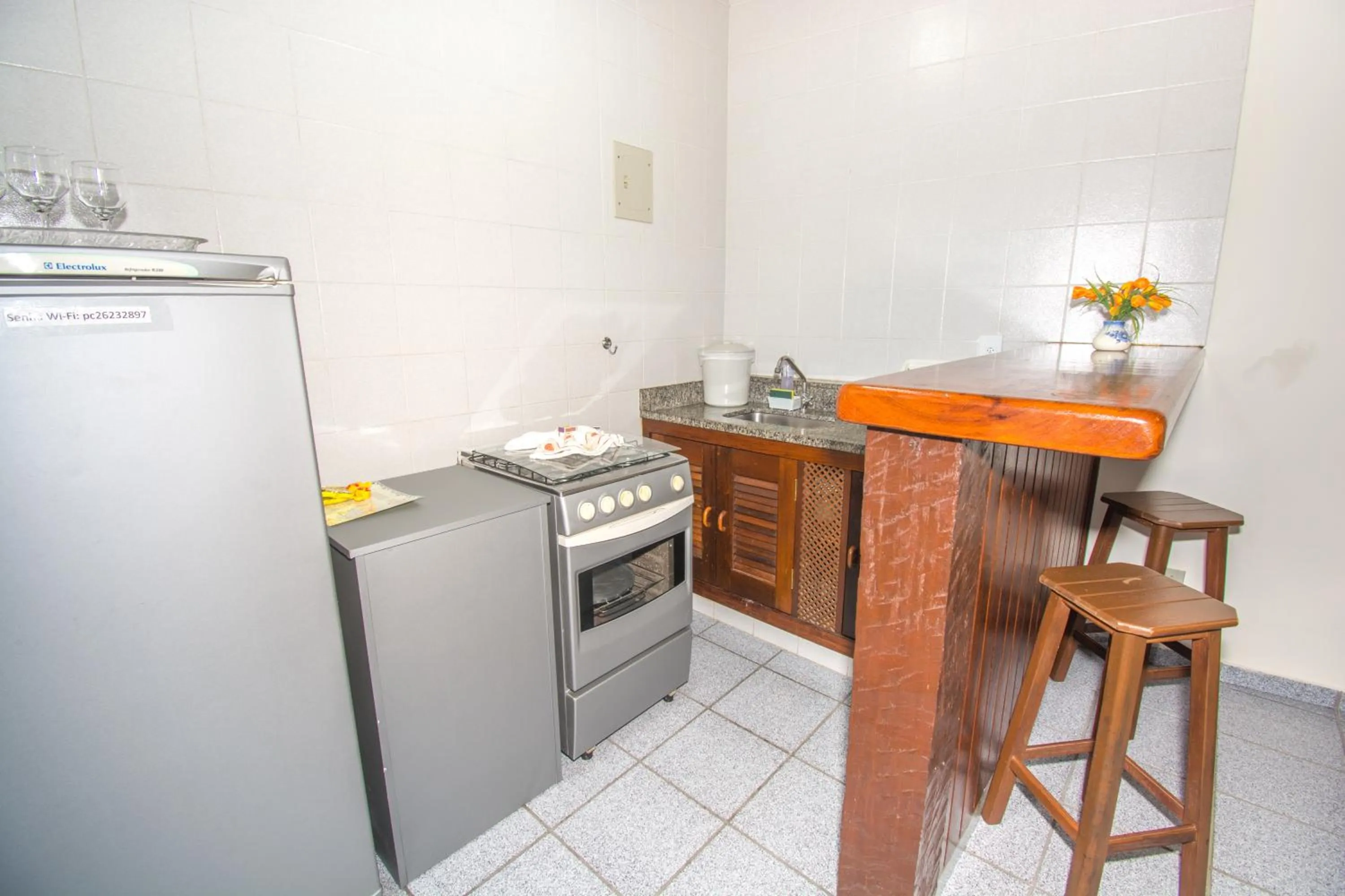 Kitchen or kitchenette in Pousada Casuarina Geribá