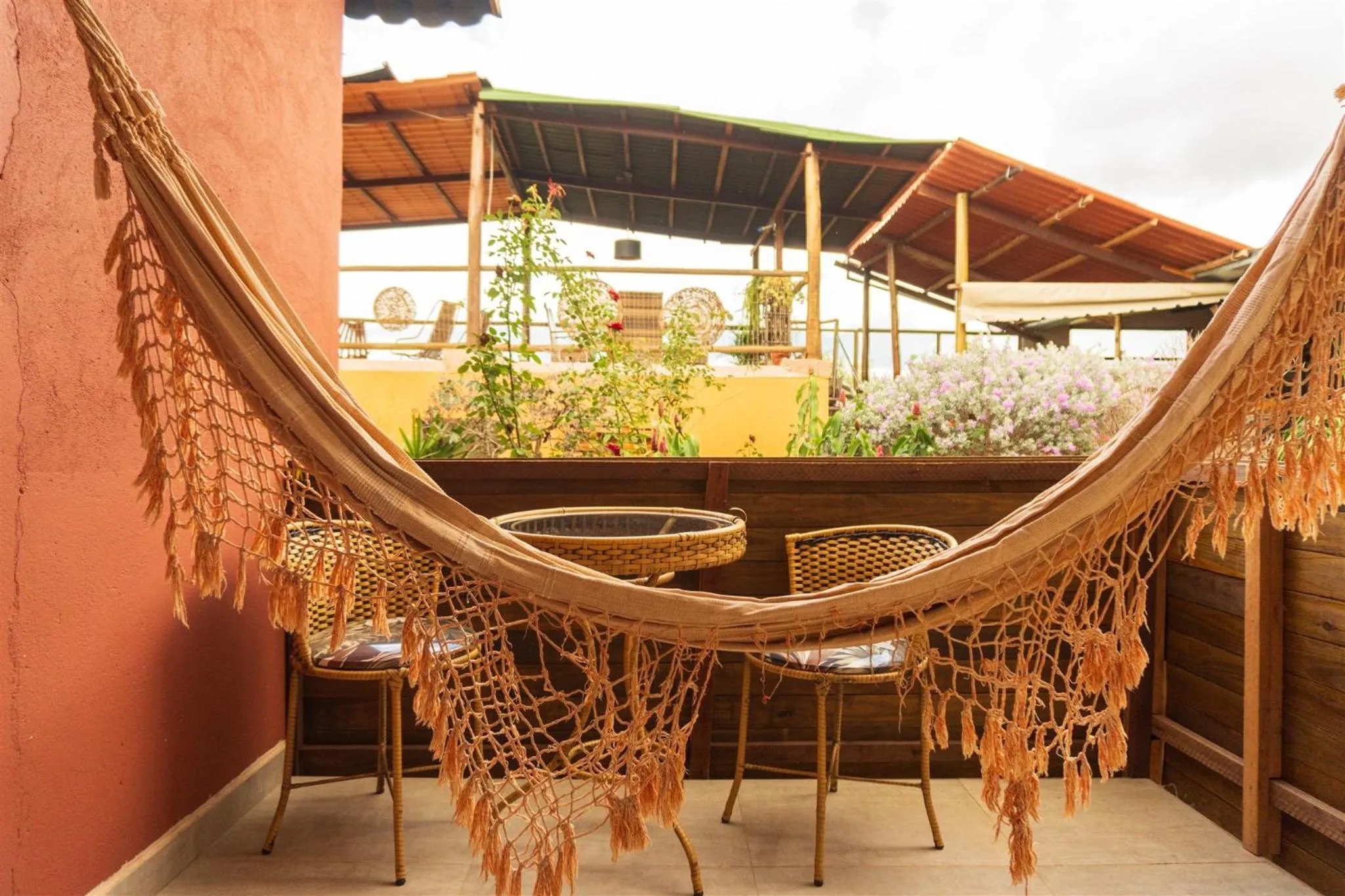 Balcony/Terrace in Chalés Alto Da Estância