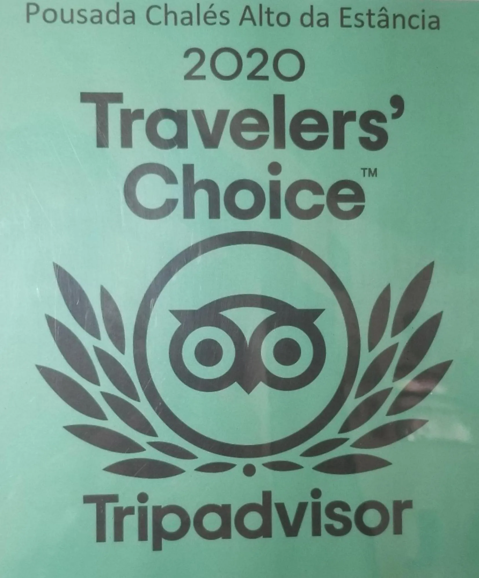 Certificate/Award in Chalés Alto Da Estância