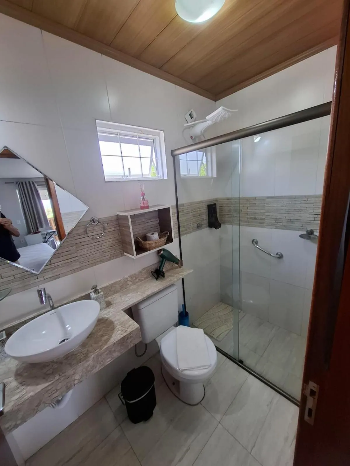 Bath in Chalés Alto Da Estância