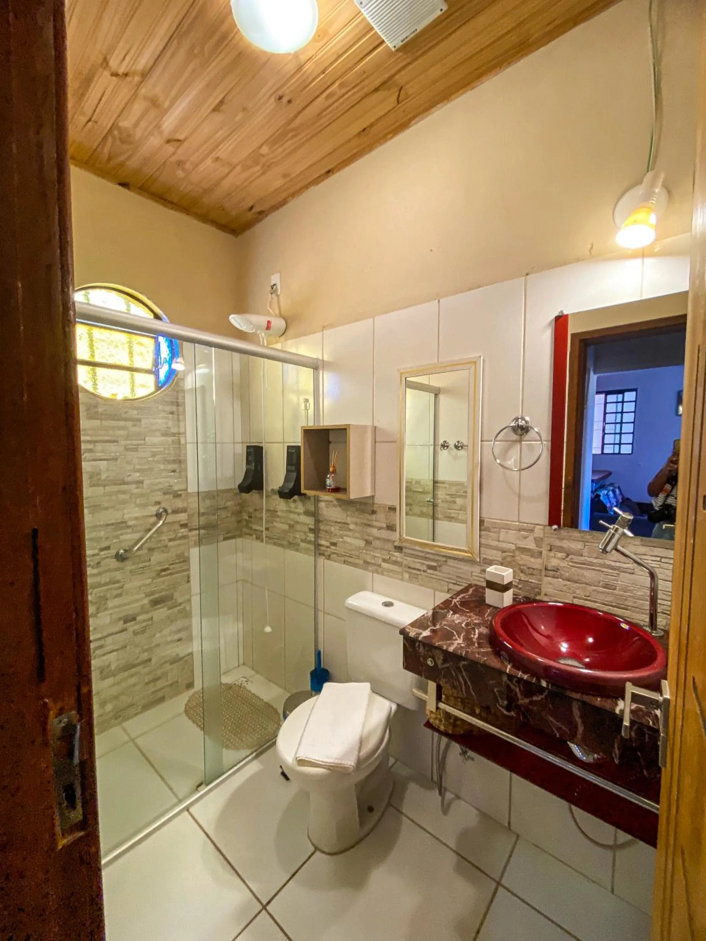 Shower in Chalés Alto Da Estância