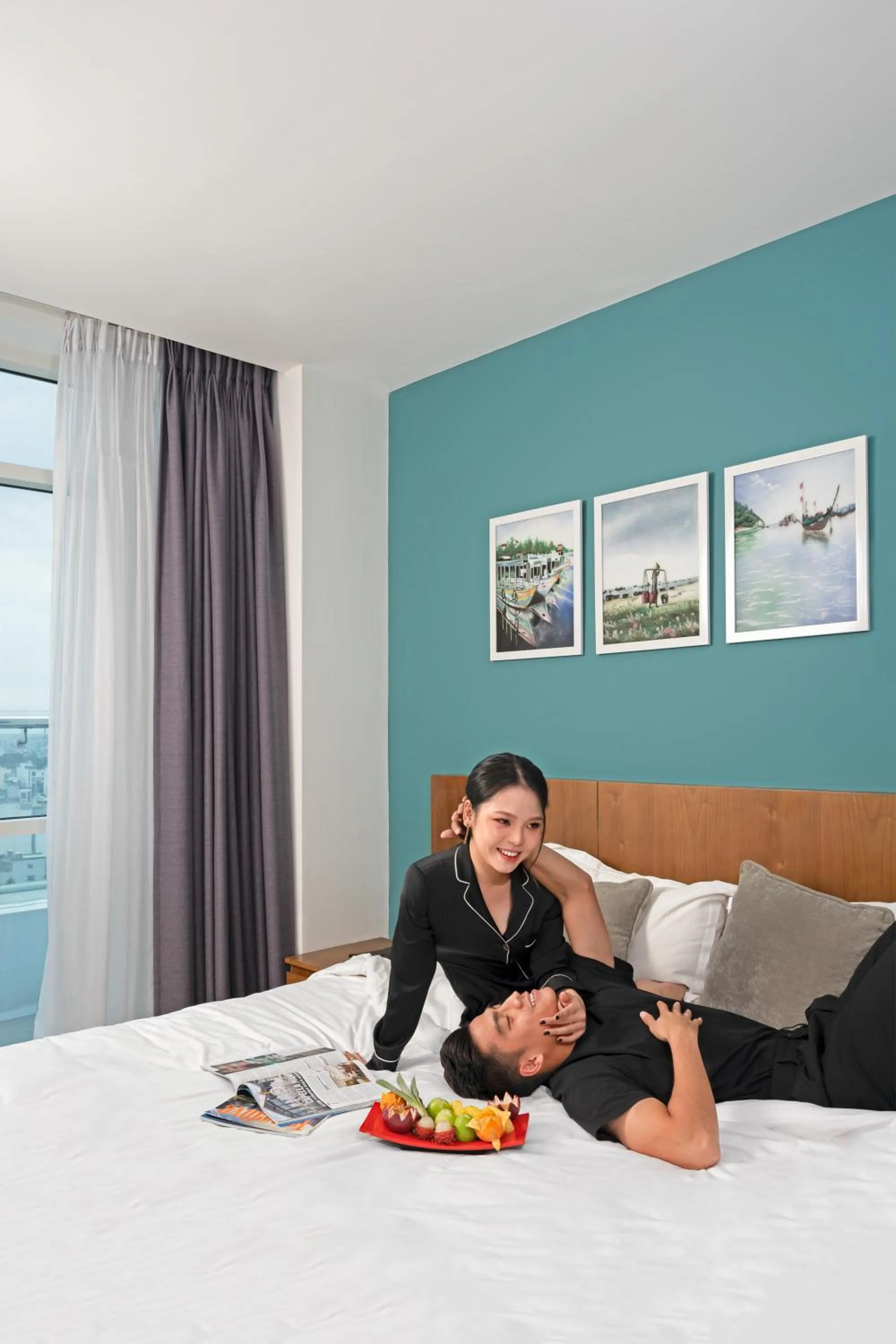 Bed in Royal Lotus Hotel Danang