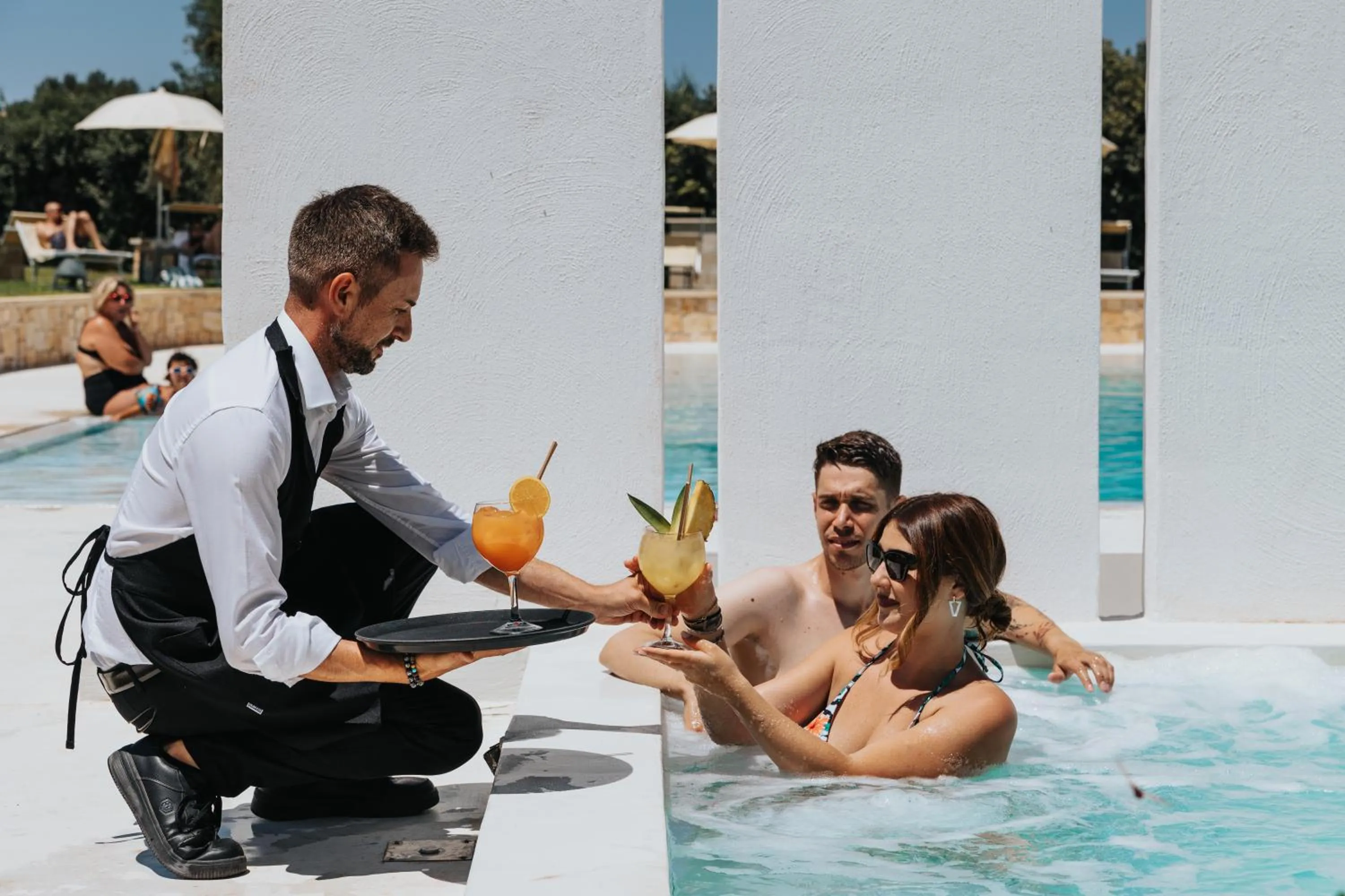 Hot Tub in Masseria Torrepietra