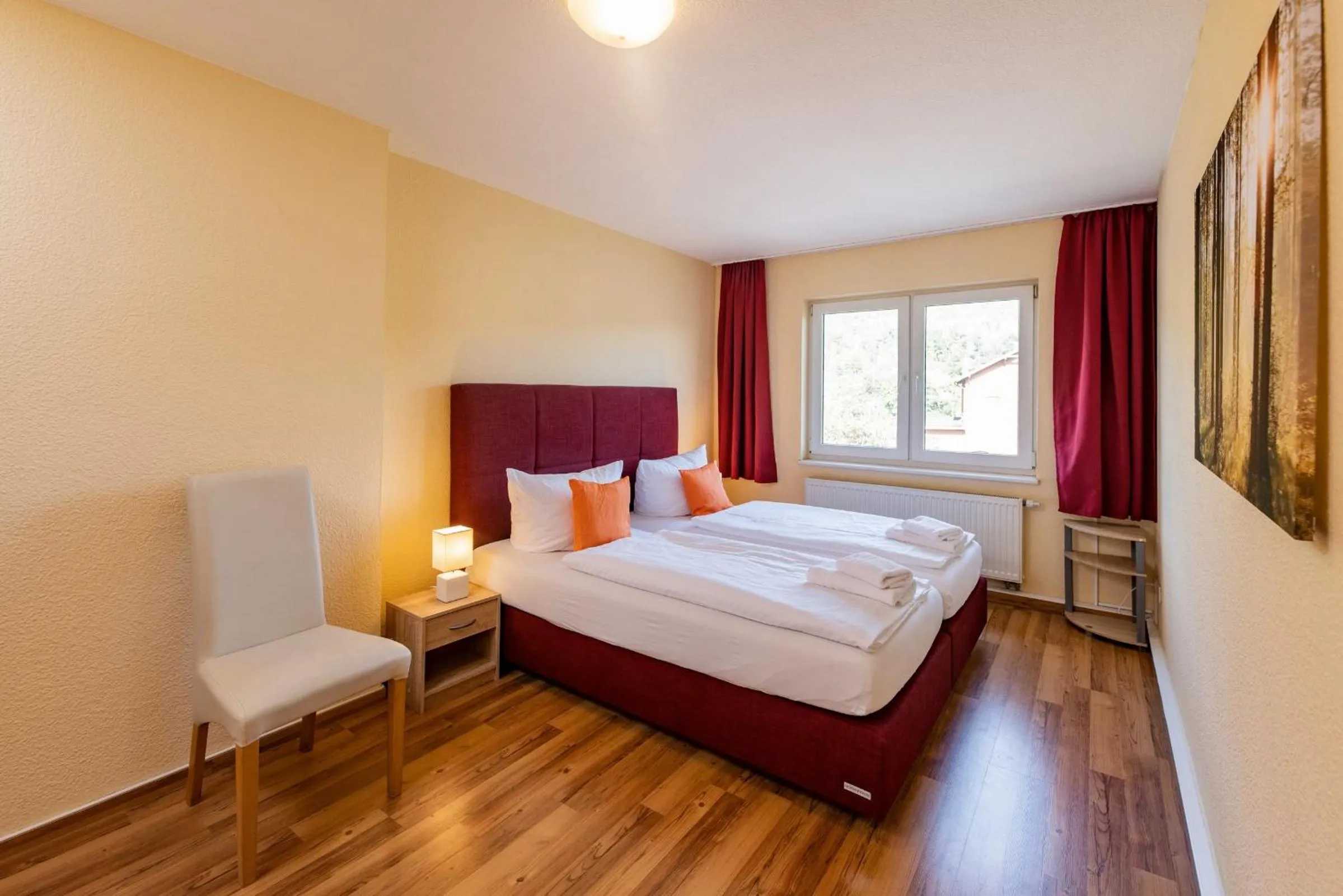 Bed in Hotel Bamberger Hof, garni