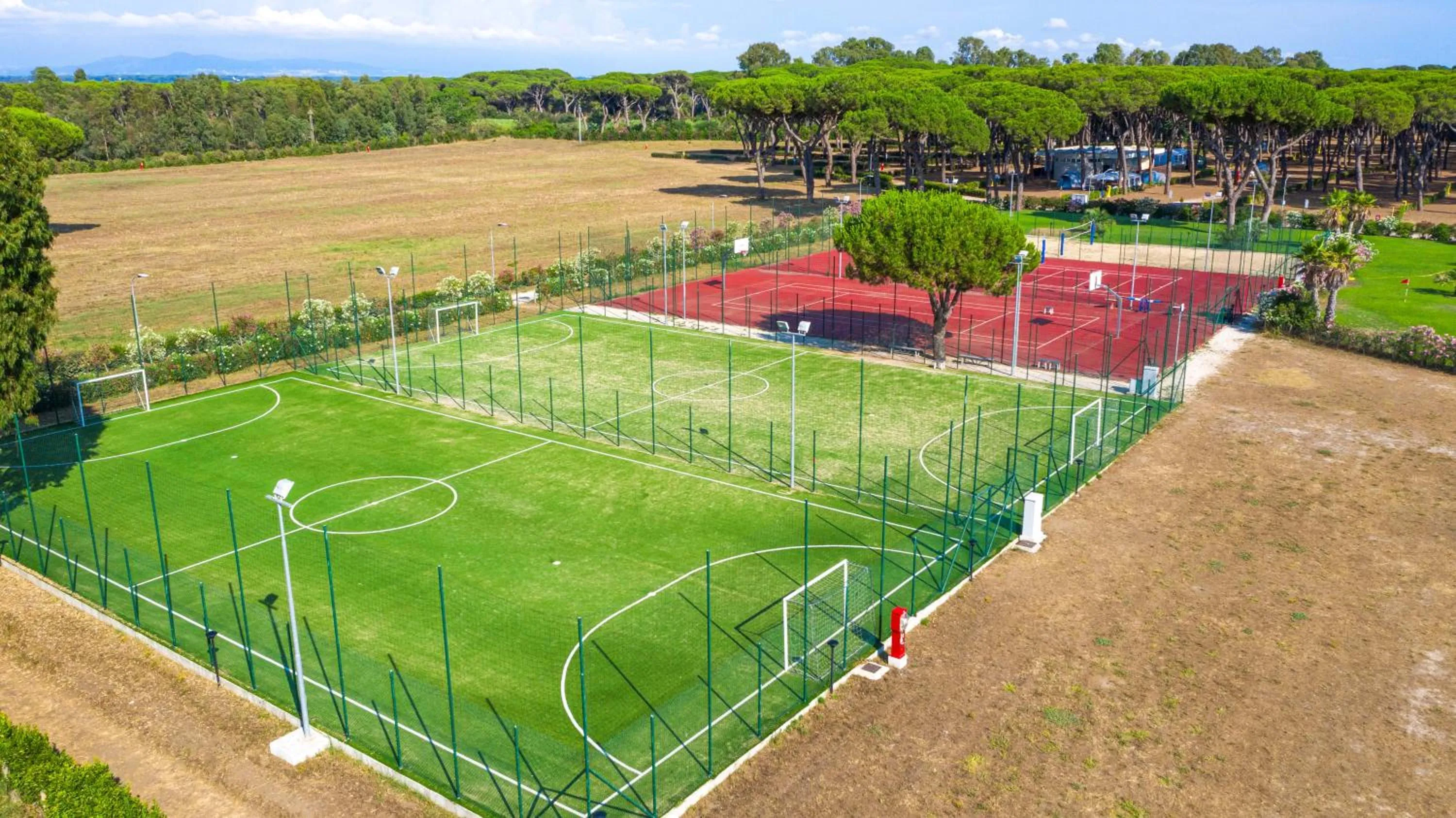 Tennis court in Camping Village Roma Capitol