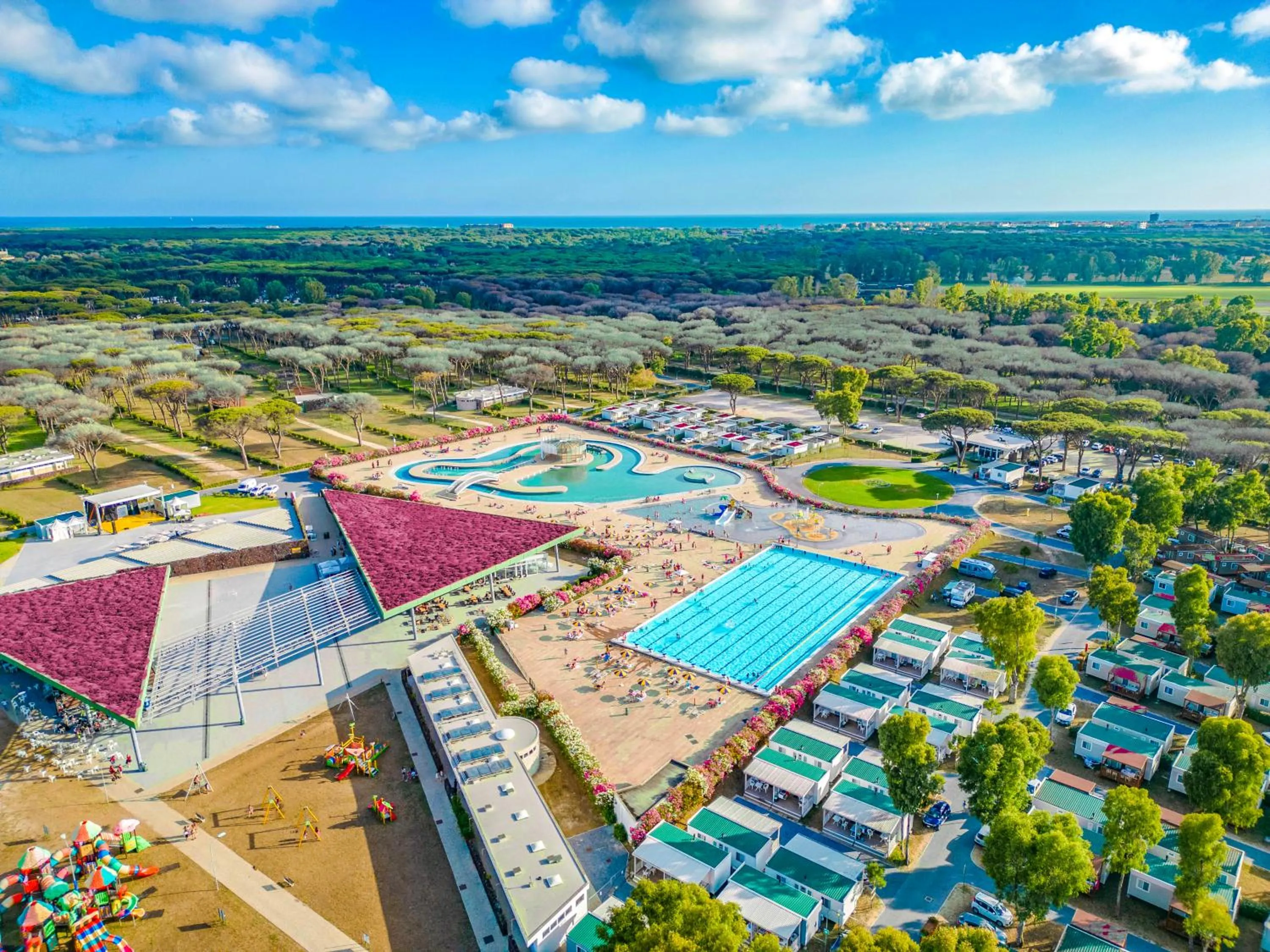 Aqua park in Camping Village Roma Capitol