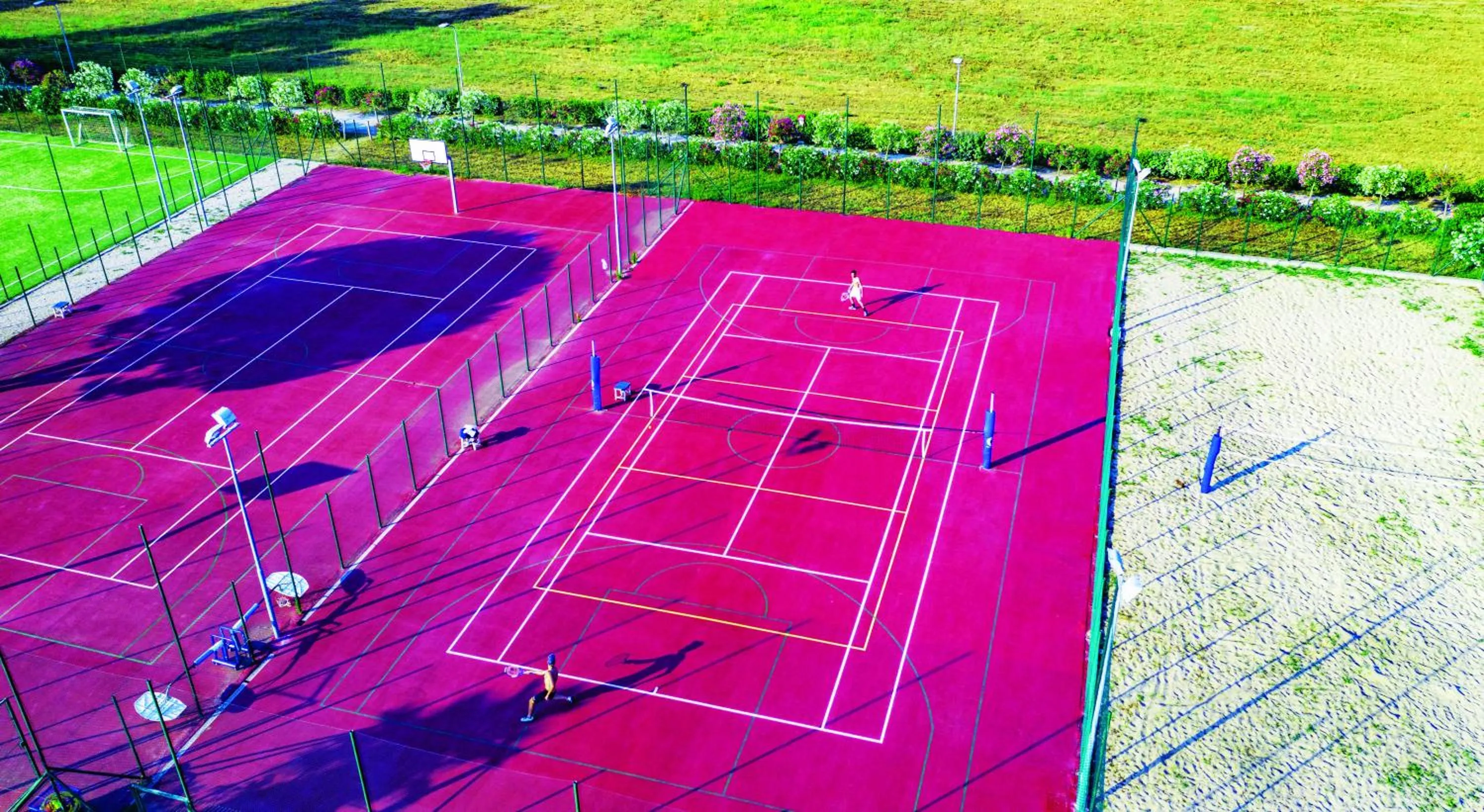 Tennis court in Camping Village Roma Capitol