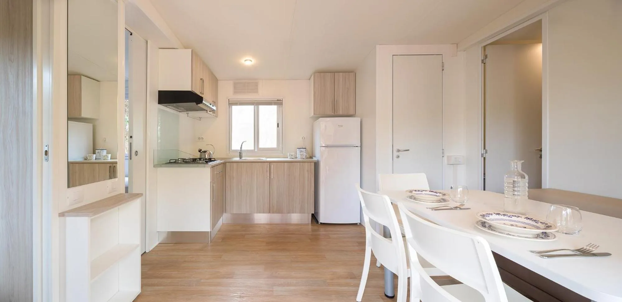 Kitchen or kitchenette in Camping Village Roma Capitol