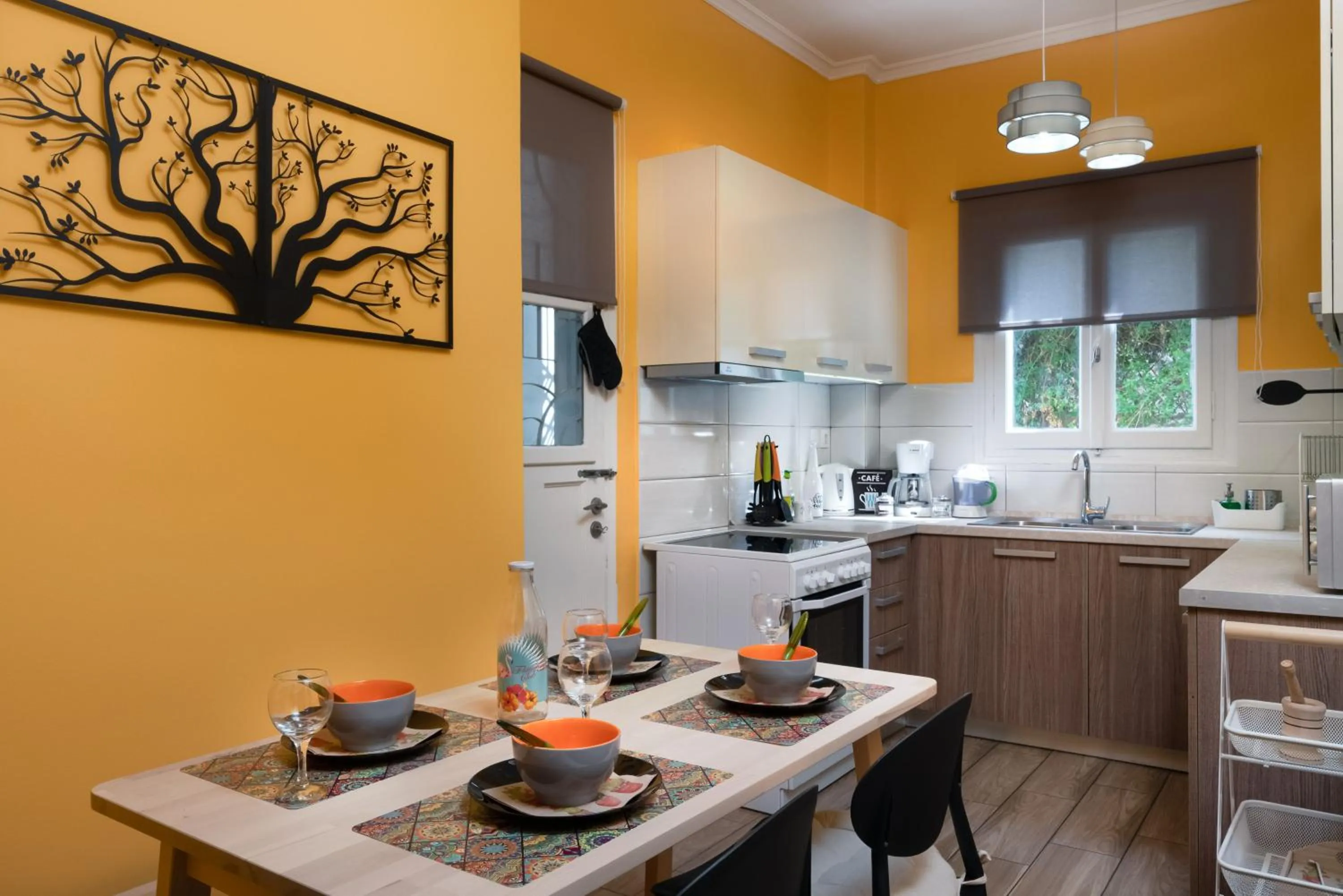 Kitchen or kitchenette in Apartment at the foothills of Acropolis