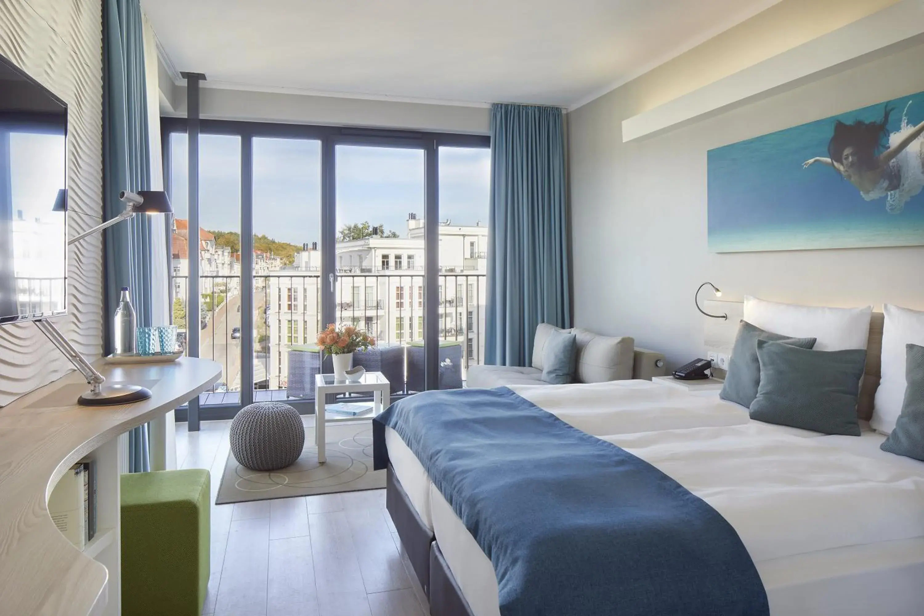 Double Room - single occupancy in SEETELHOTEL Kaiserstrand Beachhotel das Lifestyle-Hotel direkt am Strand Double Room - single occupancy in SEETELHOTEL Kaiserstrand Beachhotel das Lifestyle-Hotel direkt am Strand