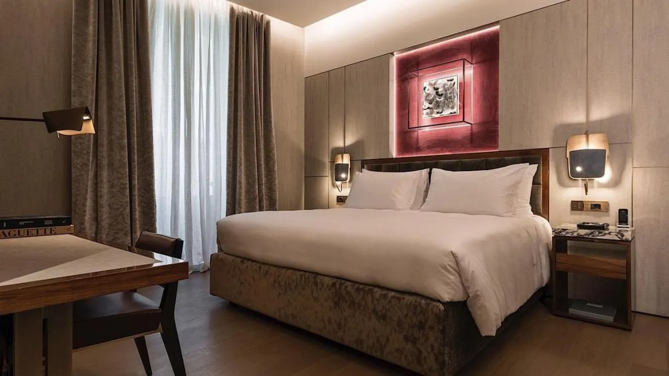 Bedroom, Bed in Fendi Private Suites - Small Luxury Hotels of the World