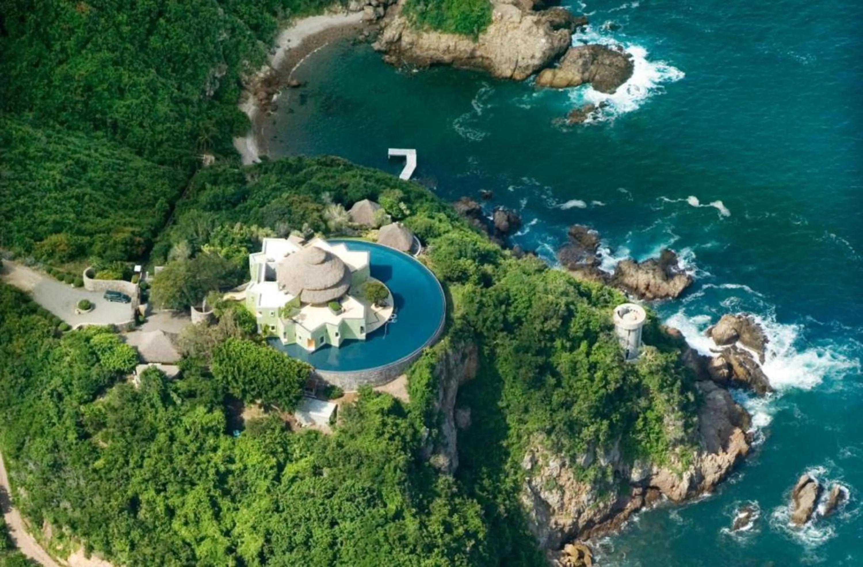 Bird's eye view in Iconic Villas in Careyes
