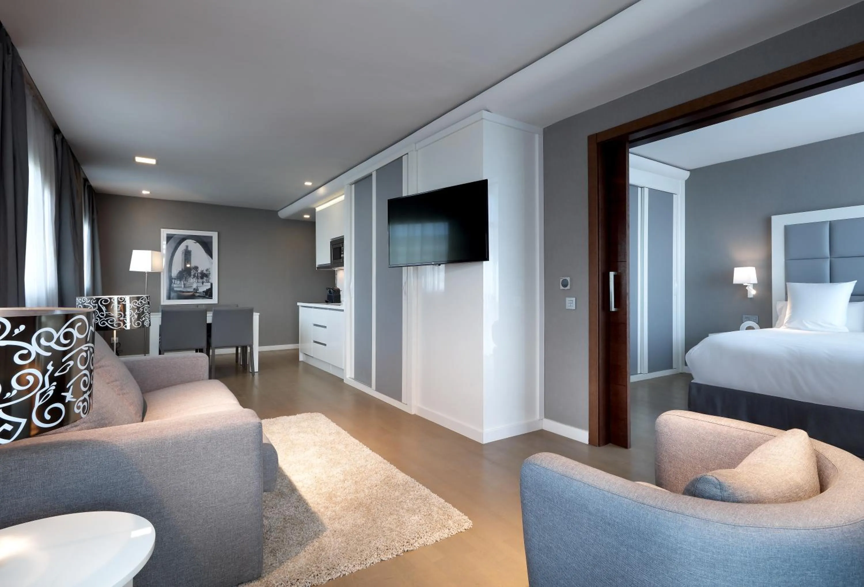 Kitchen or kitchenette, Bed in Domo Casablanca