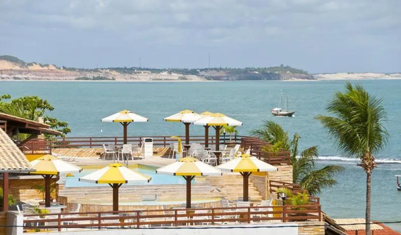 Pool view in Pipa's Bay Apartamentos