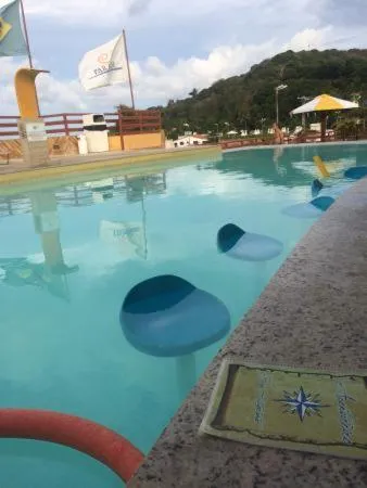 Pool view in Pipa's Bay Apartamentos