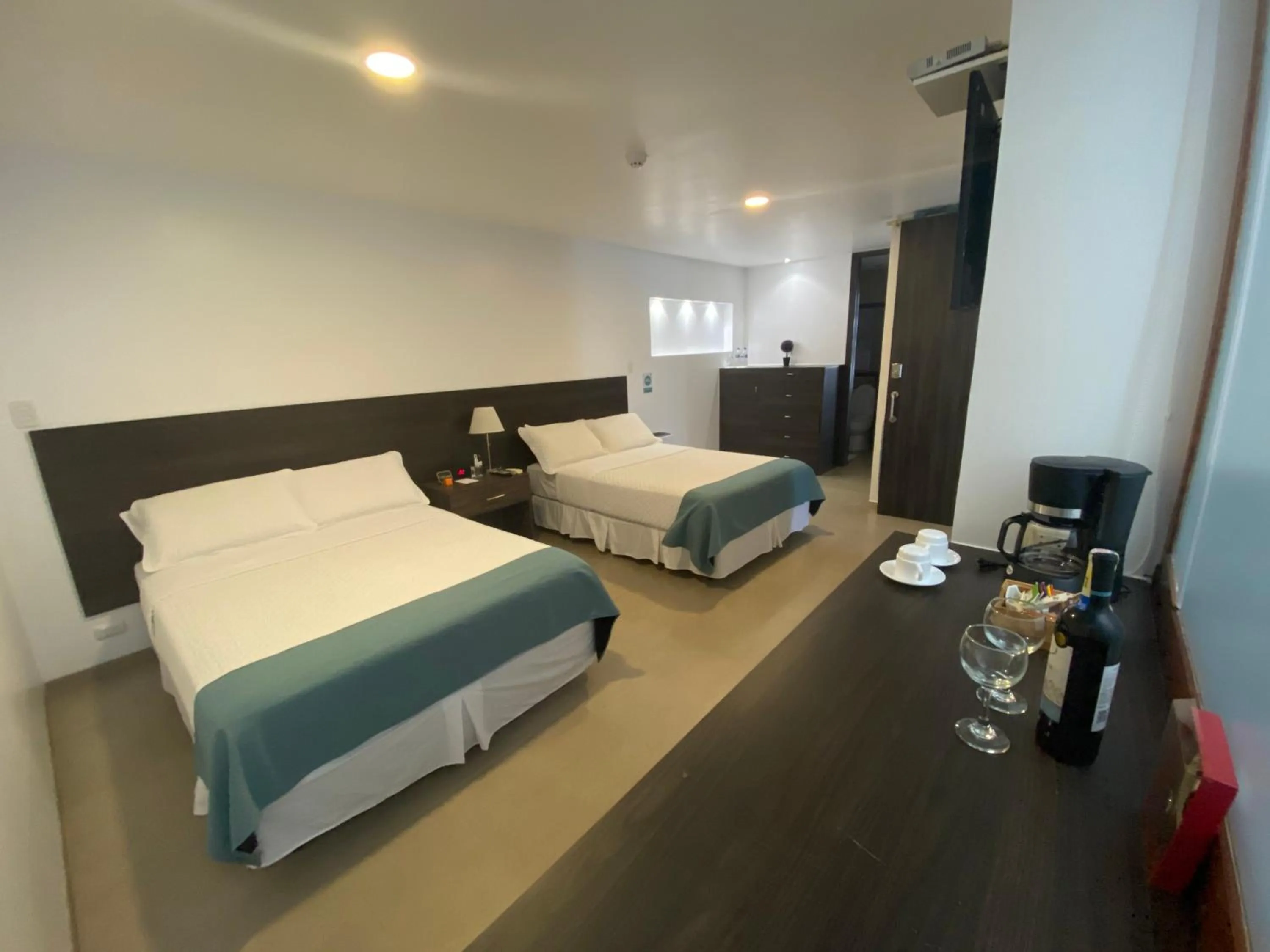 Bed in Galapagos Sunset Hotel