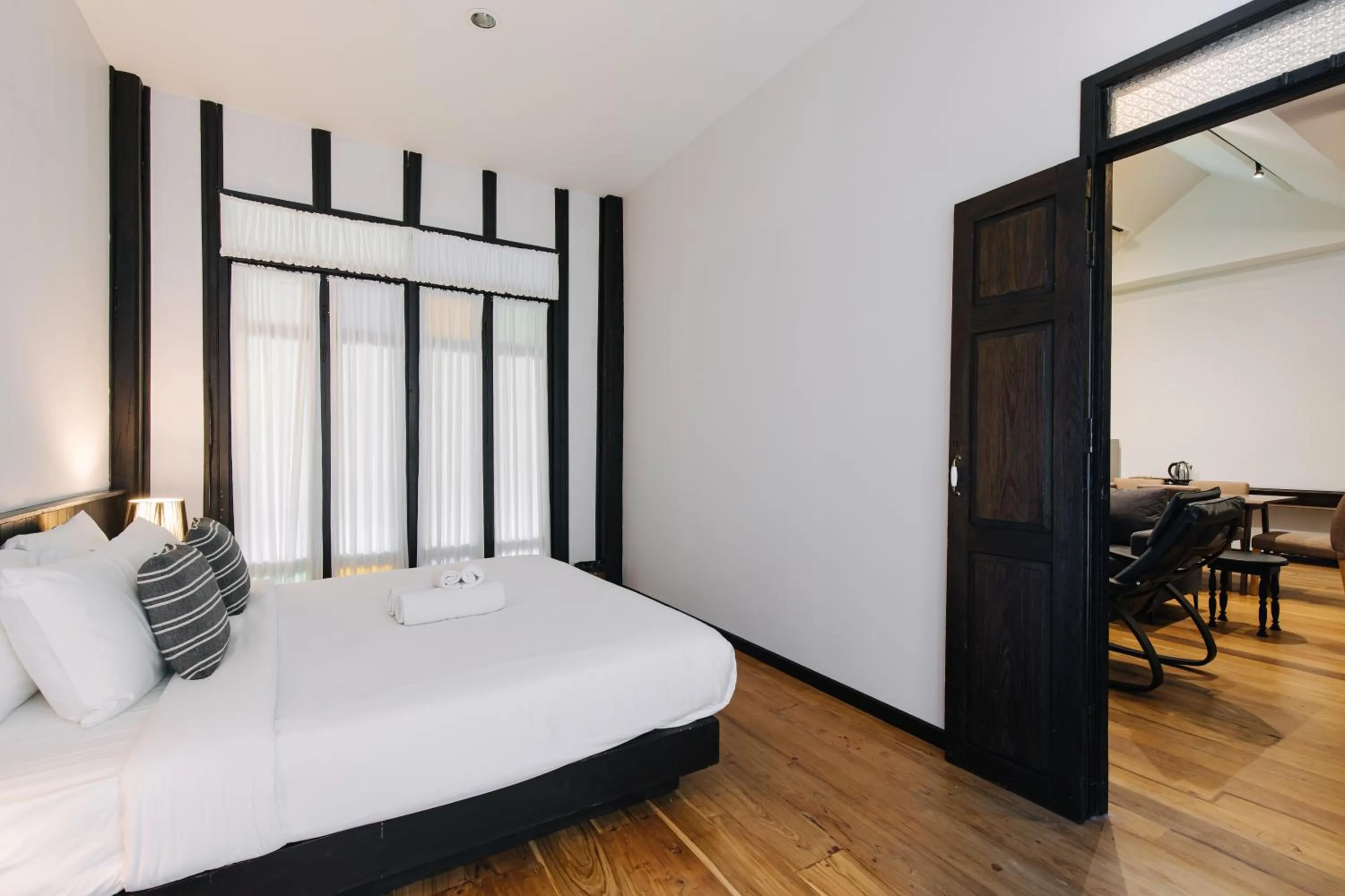 Bed in Chotana Villa Hotel Chiang Mai