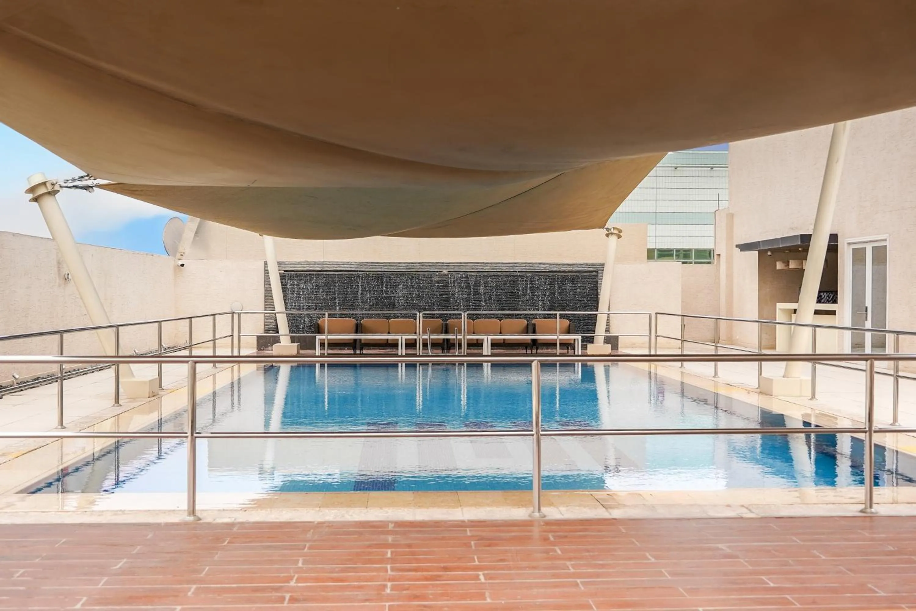 Swimming pool in Awfad Hotel